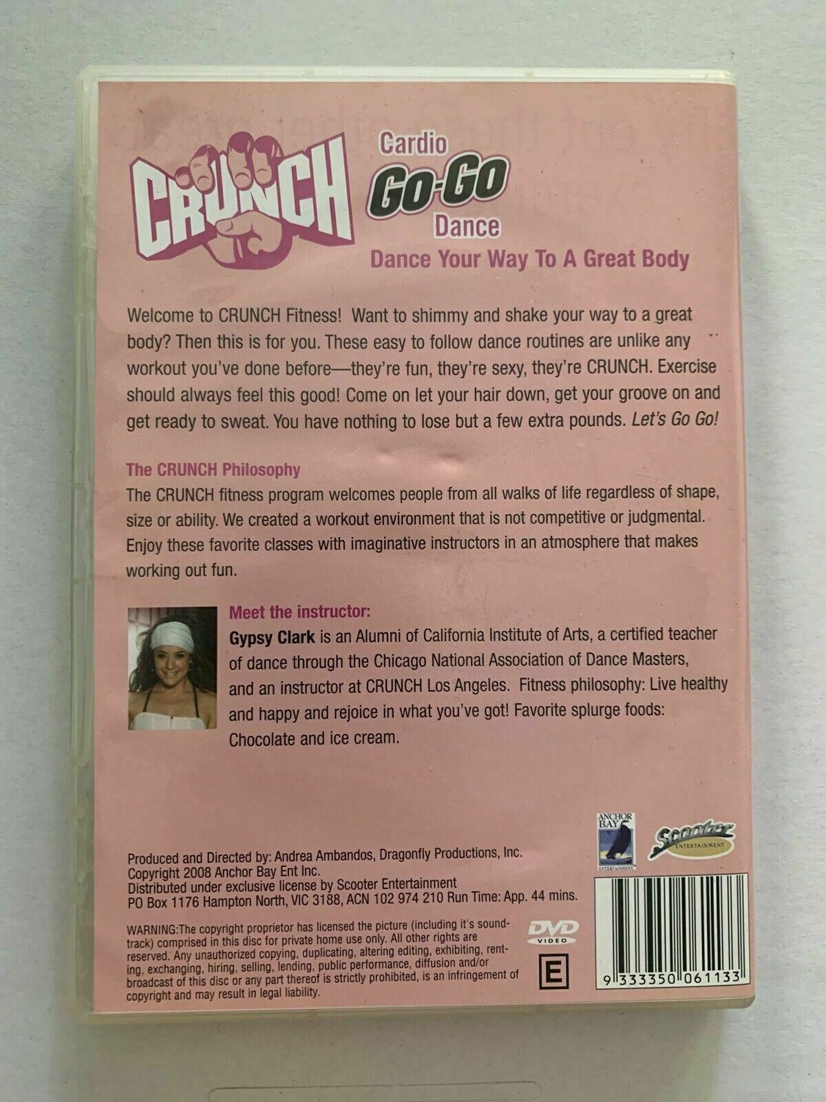 Crunch: Cardio Go Go Dance - Dance Your Way to a Great Body (DVD, 2008) Region 0