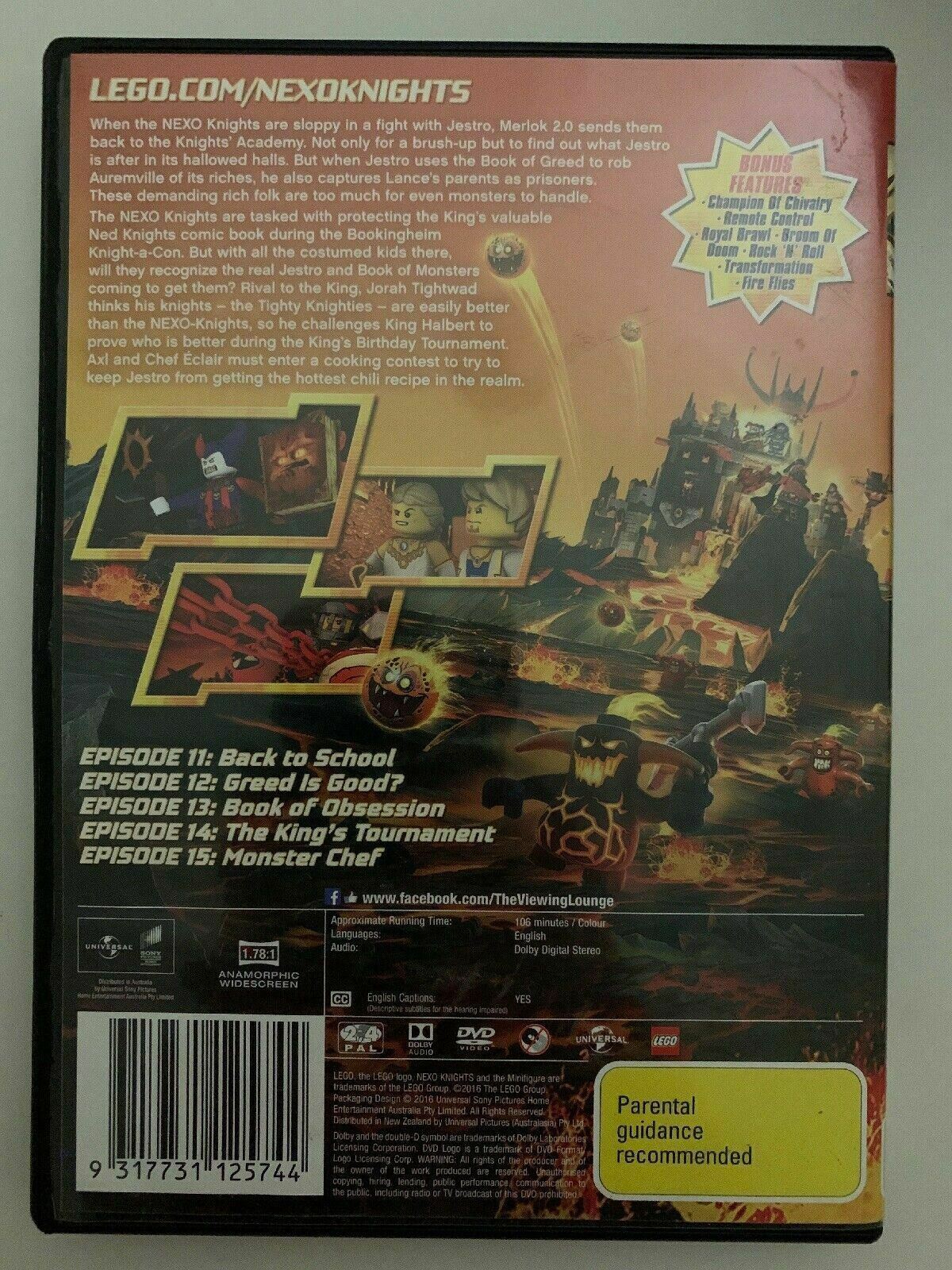 Lego Nexo Knights : Season 2 : Vol 1 DVD