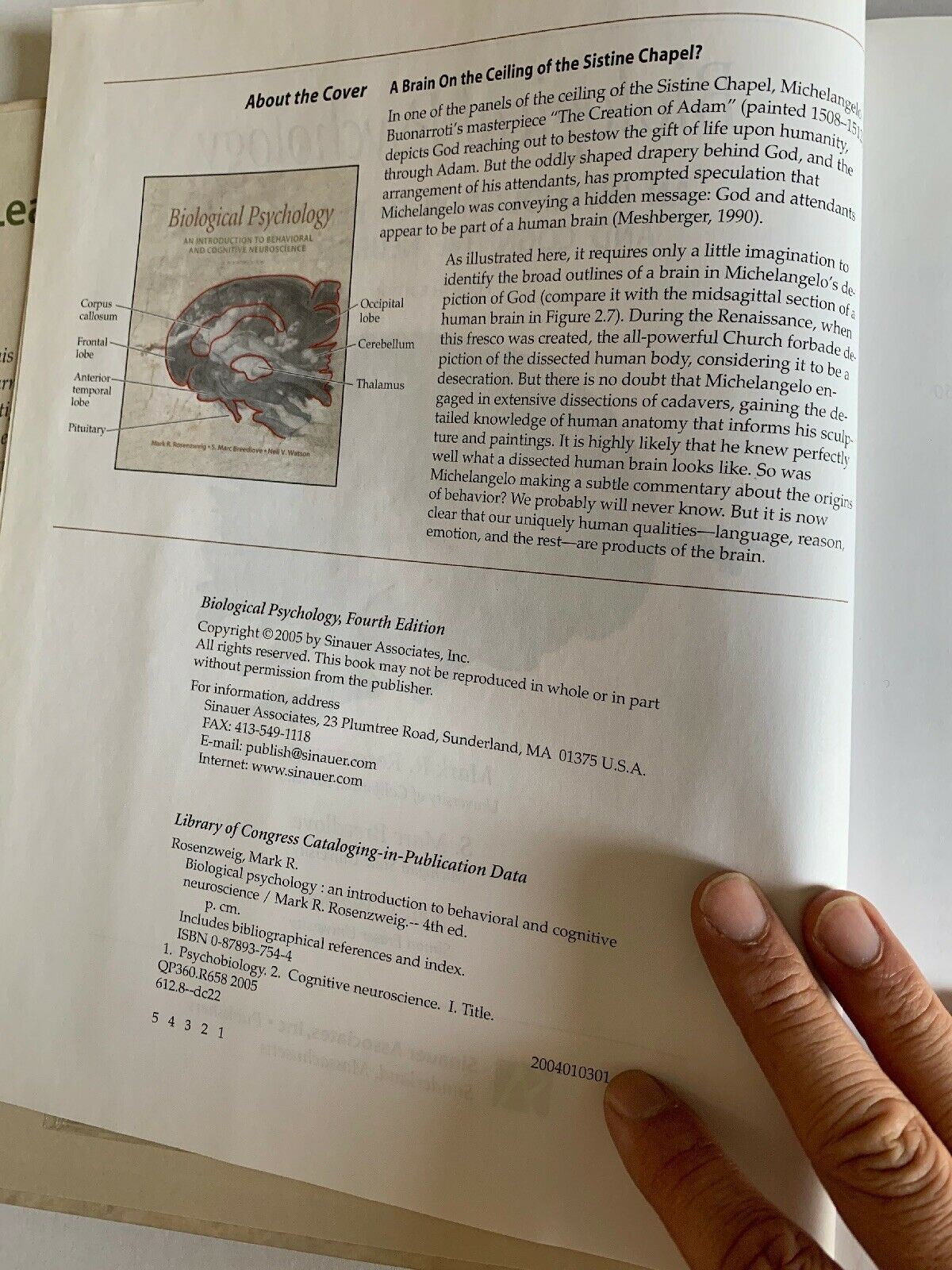 Biological Psychology by S. Marc Breedlove, Mark R. Rosenzweig, Neil V....