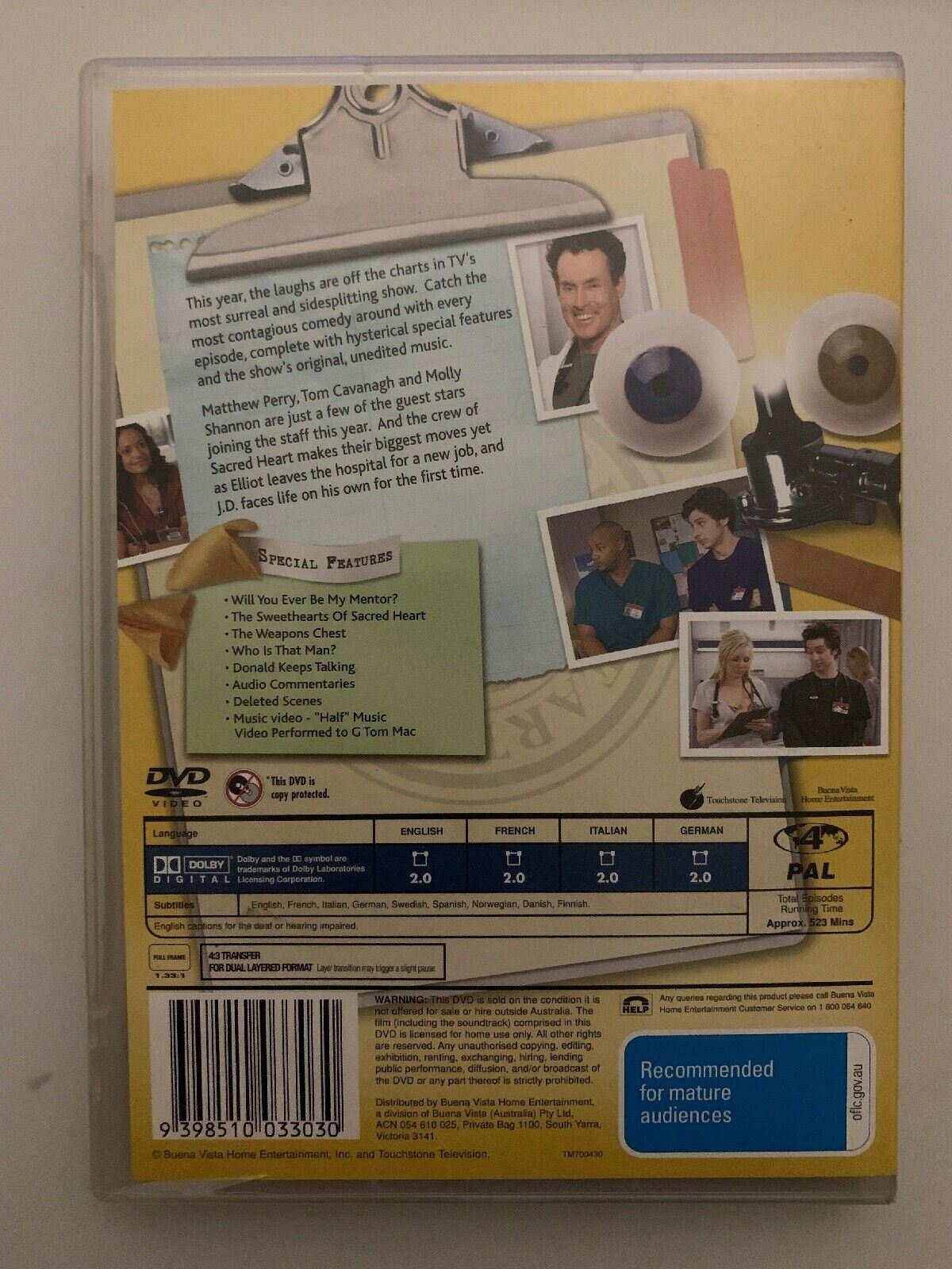 Scrubs : Complete Season 4 (DVD) with Extras, Commentary, Deleted Scenes