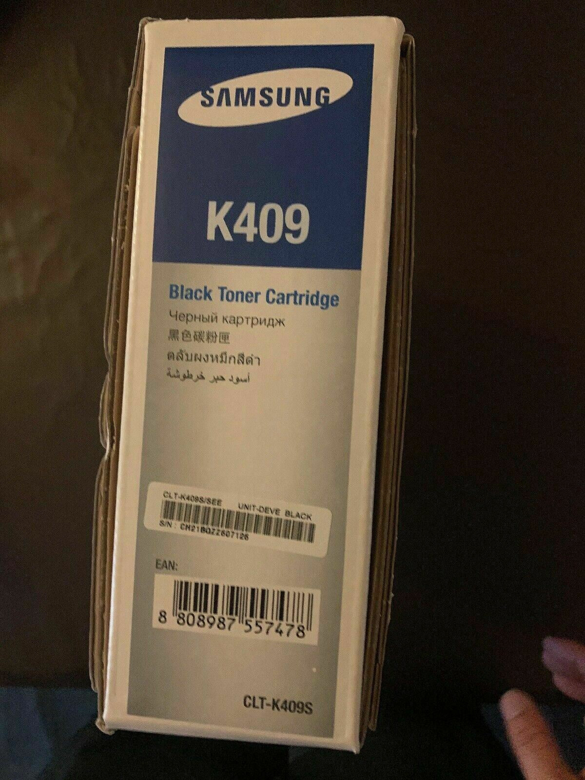 Genuine Samsung K409 Black Toner Cartridge CLT-K409S