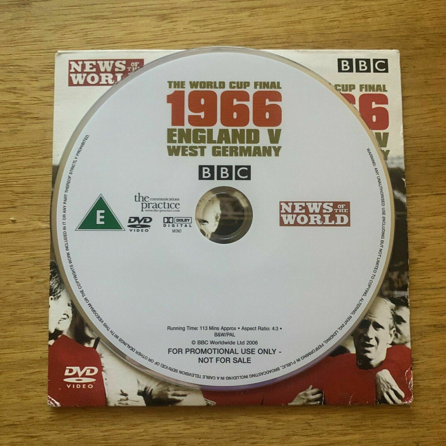 The World Cup Final 1966 England Vs West Germany (DVD) Region 2