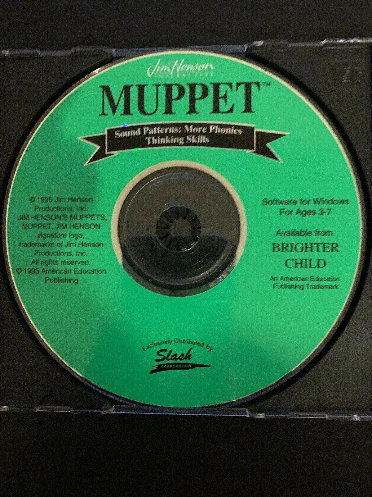 Jim Henson Interactive Muppet Sound Patterns: More Phonics 1995 **Rare**