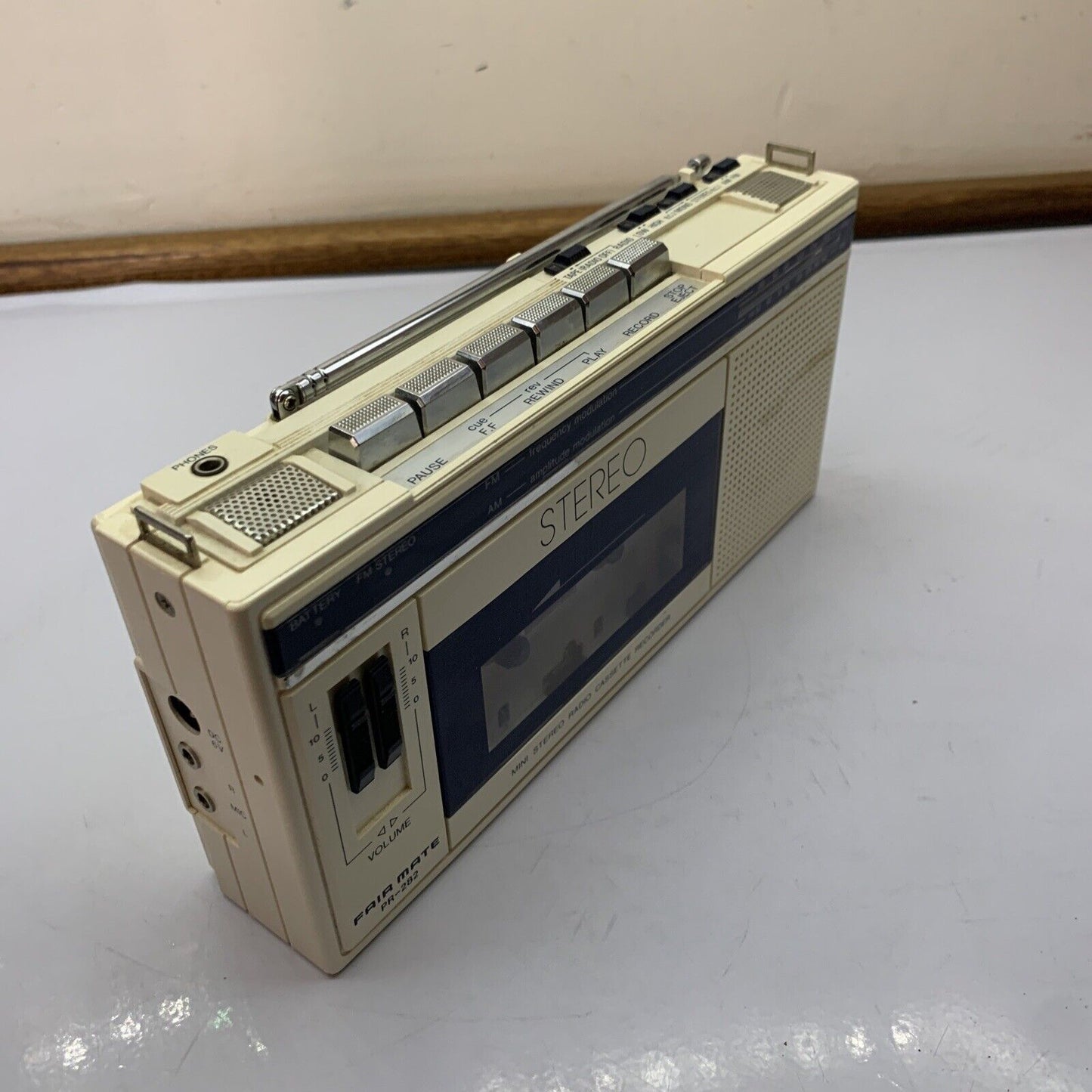 Asahi FairMate Mini Stereo Radio Cassette Player Recorder *For Parts Or Repair