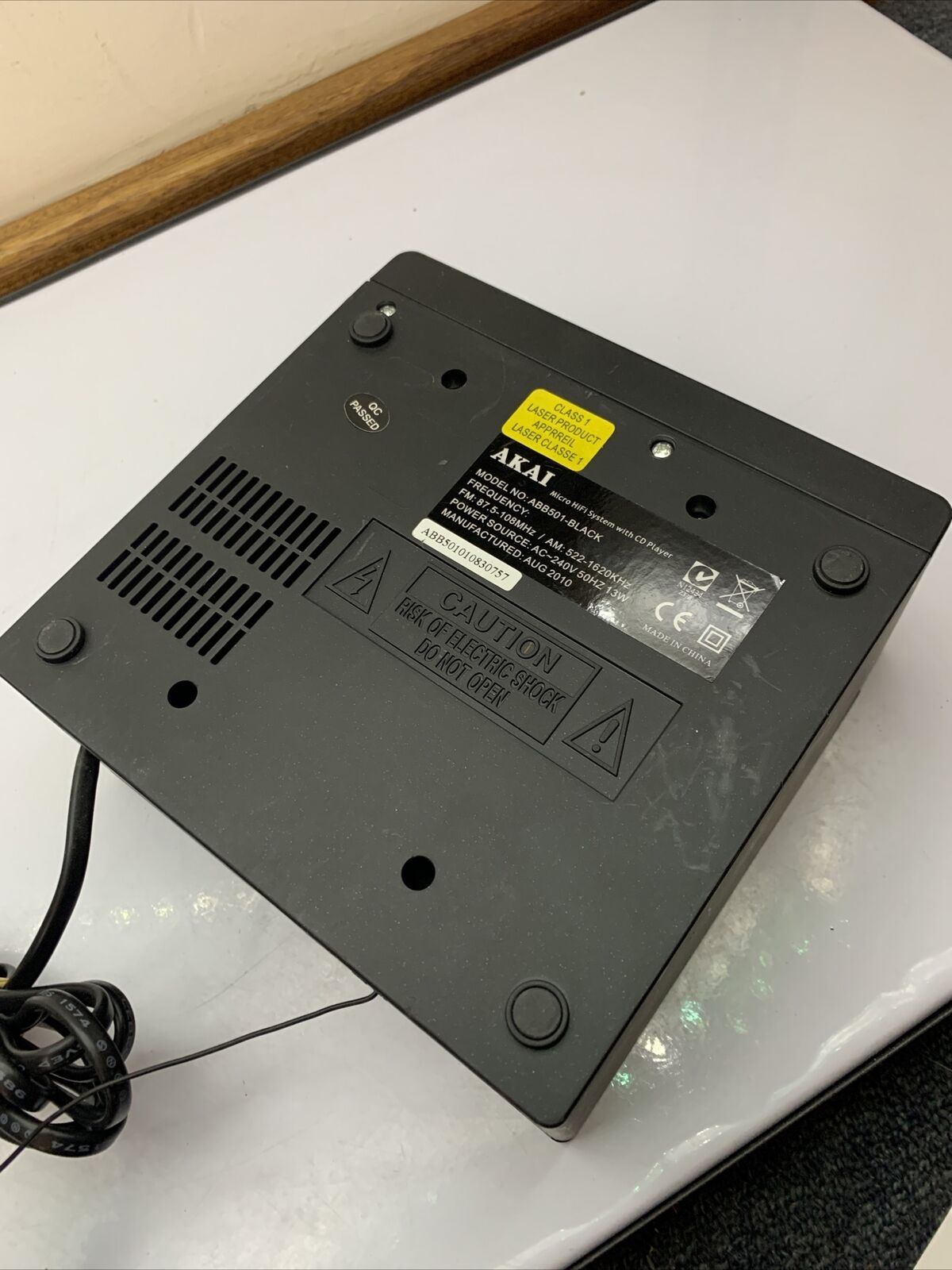 Akai Micro HiFi System with CD Player ABB501-Black