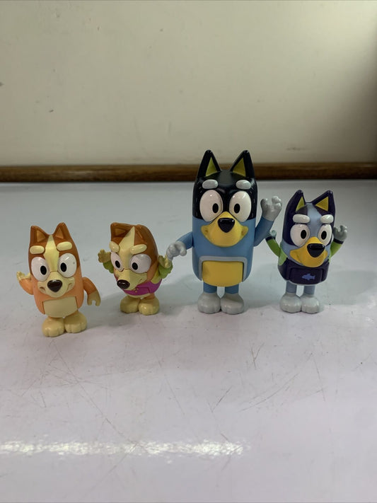 4x Bluey Family Action Figure Moose 8 cm