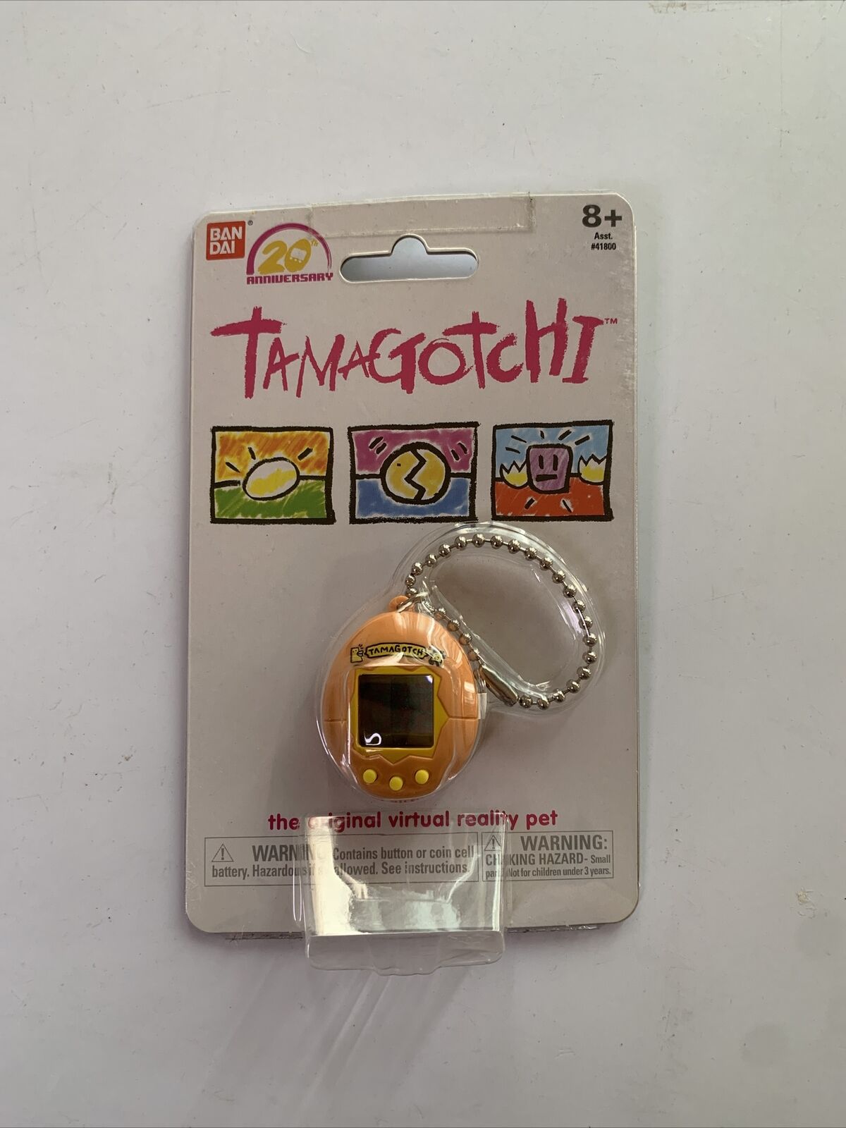 Official Bandai Tamagotchi Orange 20th Anniversary NEW