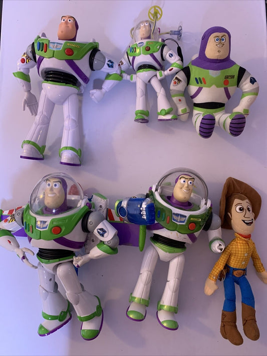 6x Disney Pixar Toy Story Action Figure Buzz Lightyear Woody