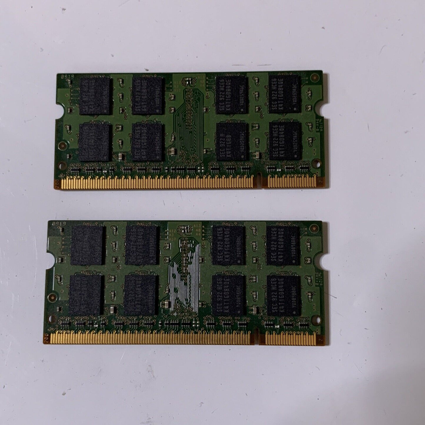 4GB Laptop RAM 2x Samsung DDR2 2G 2Rx8 PC2-5300S SO-DIMM