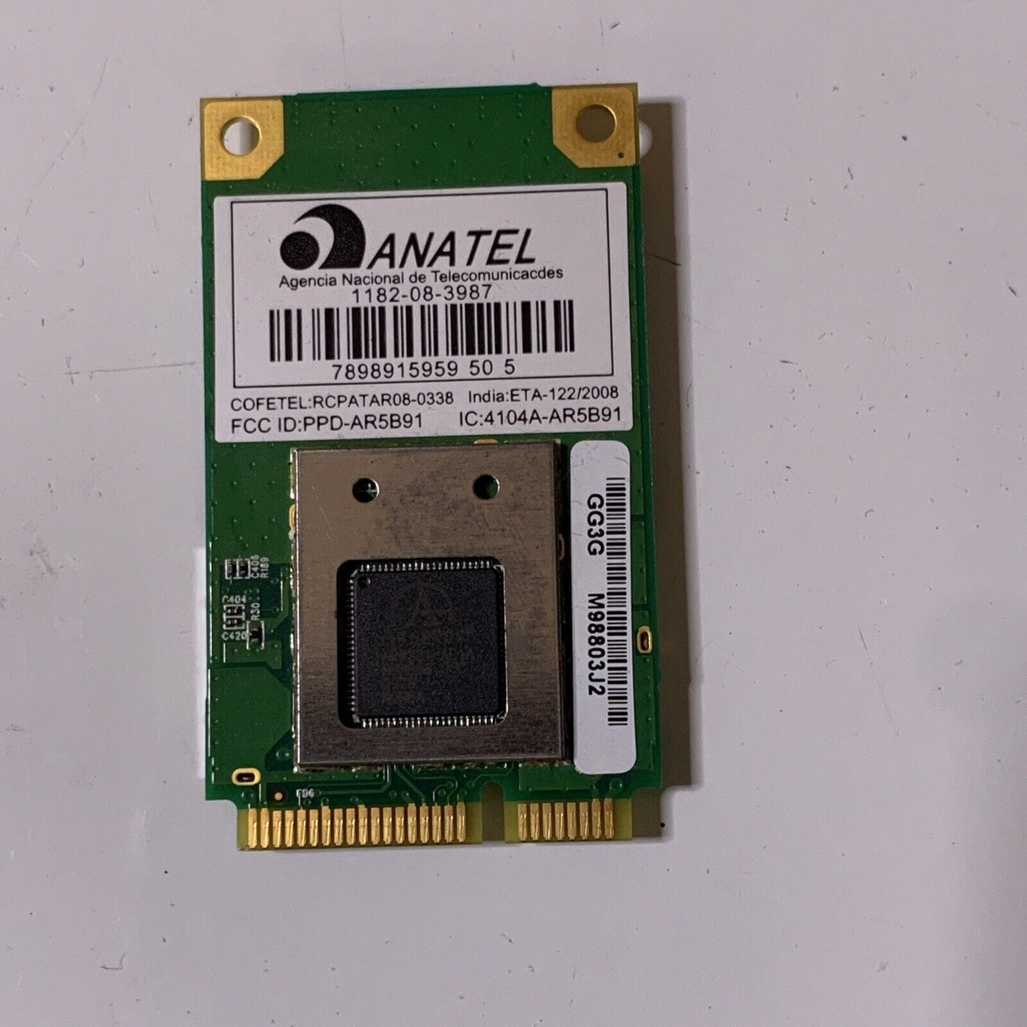 Anatel Atheros AR5B91 Wireless-N 300Mbps Mini PCI-E Laptop WiFi PCI Express Card