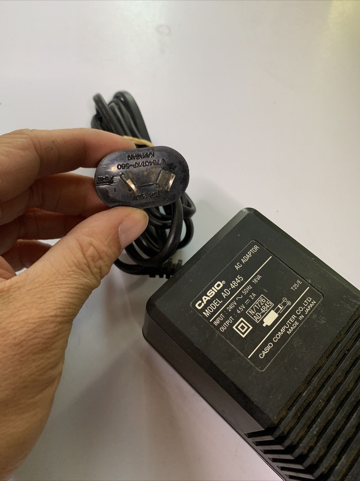 Casio HR-16 Printing Calculator With Power Supply