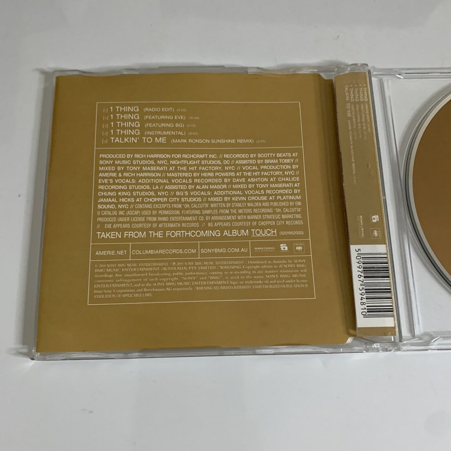 1 Thing by Eve Amerie (CD, Single, 2005)