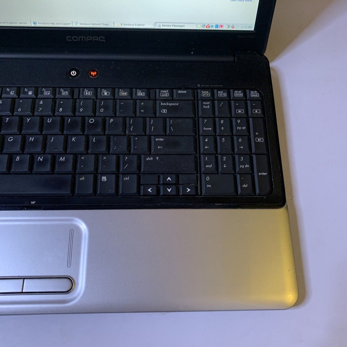 HP Compaq CQ60 Laptop Intel T1600 15.4" Vista DVD RW 2GB HDD 150GB *Battery Flat