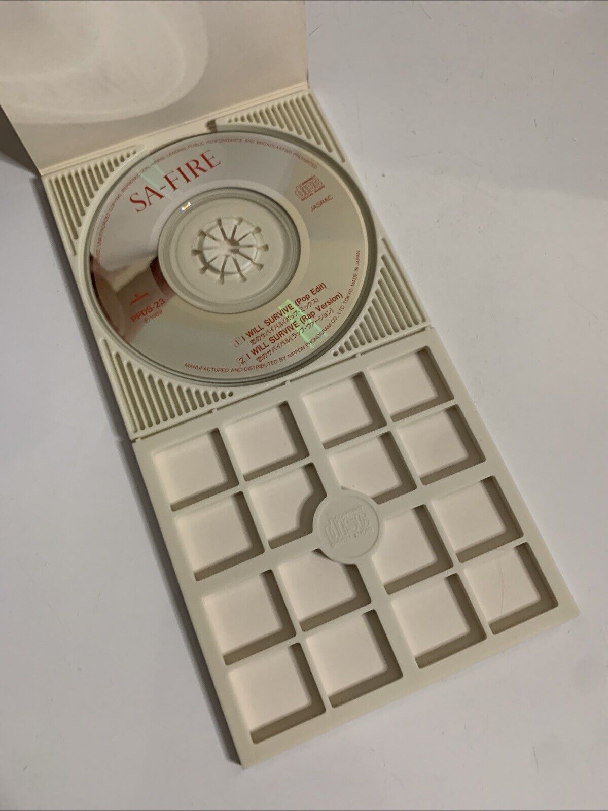 Sa-Fire – I Will Survive (CD, 1989) 9cm Mini Single Japan Mercury Record PPDS-23