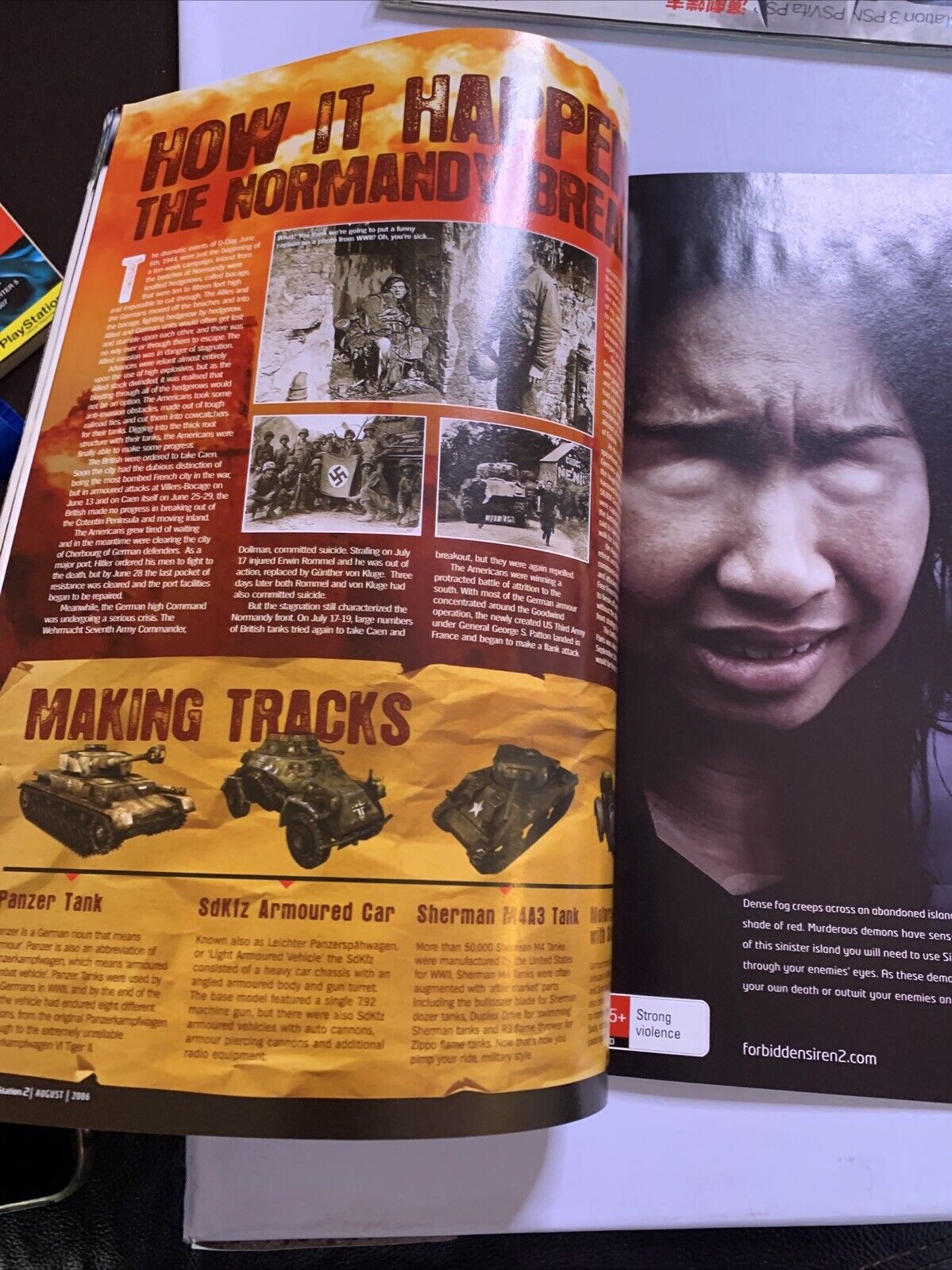 PlayStation 2 Official Magazine Australia Aug 2006 Call Of Duty 3 Kingdom Hearts