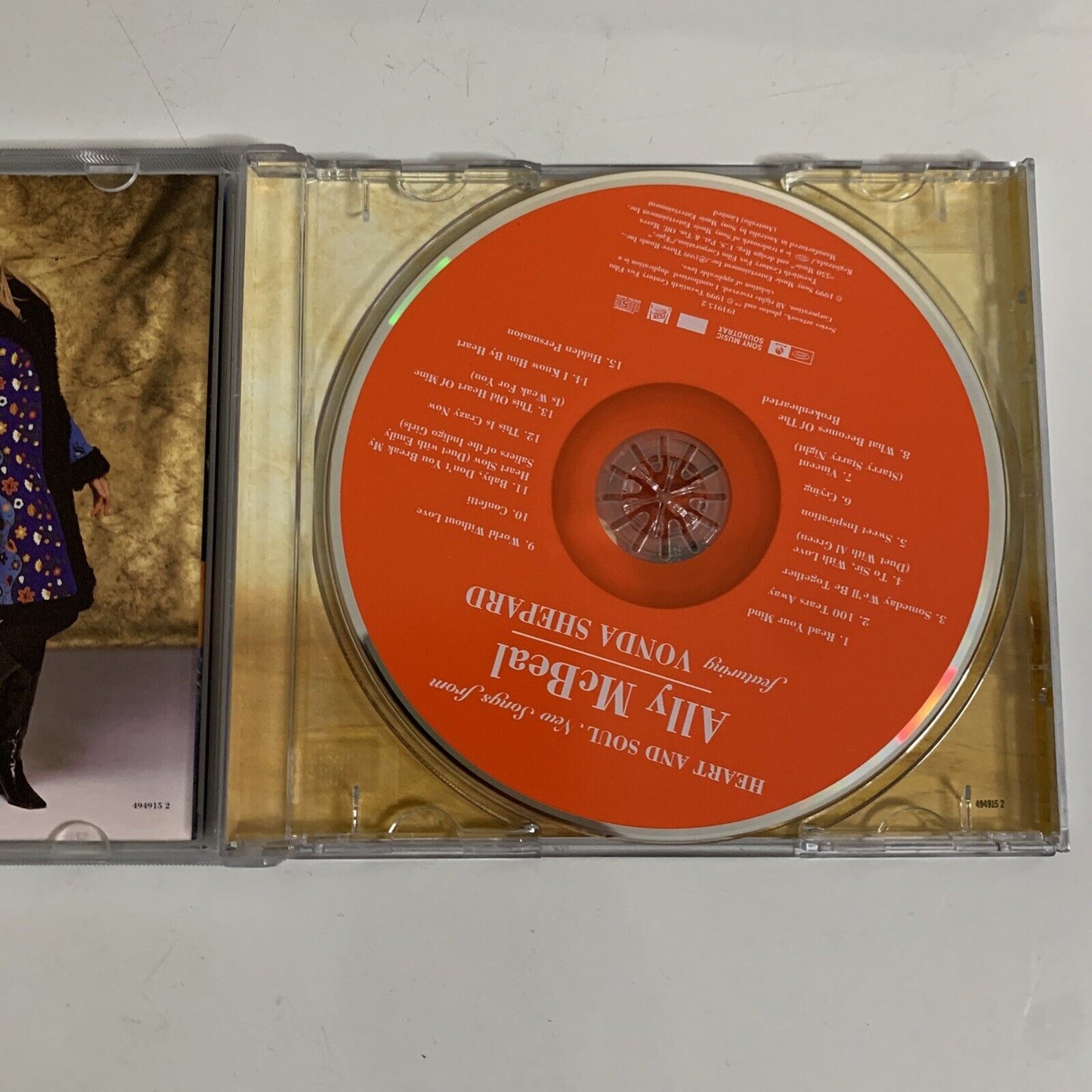 Heart And Soul New Songs From Ally McBeal Featuring Vonda Shepard (CD, 1999)