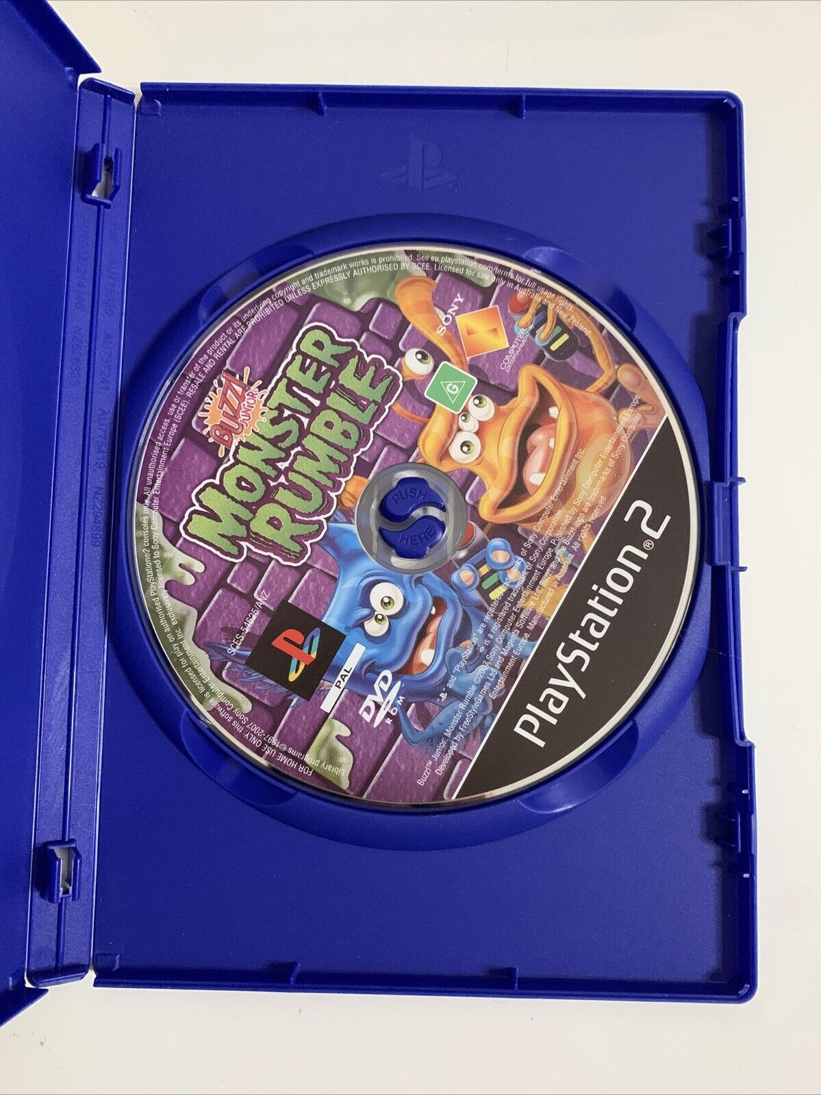 Buzz Junior Monster Rumble PS2 Sony PlayStation 2 2007 PAL Game