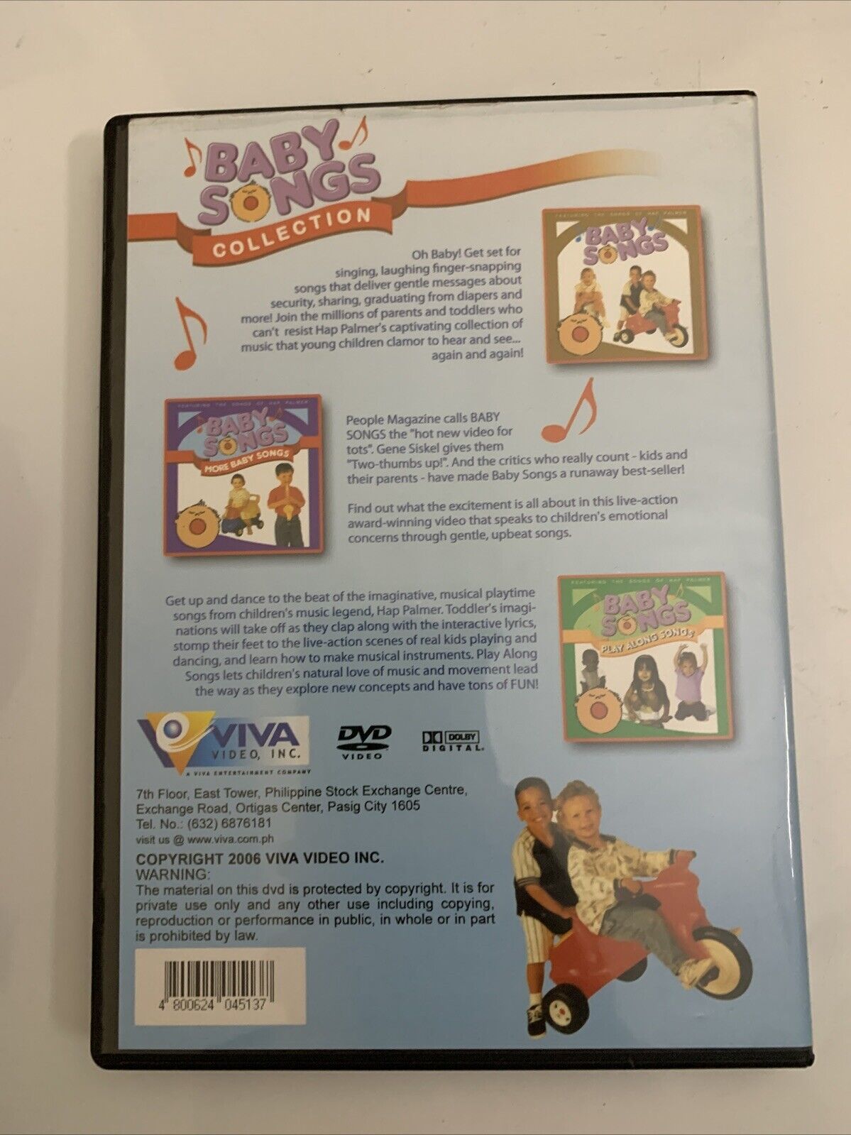 Baby Songs Collection DVD All Regions
