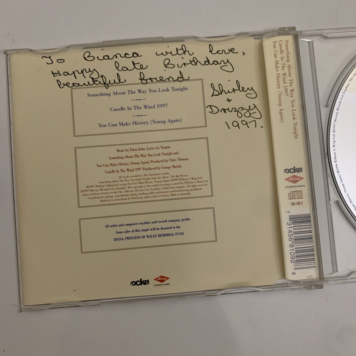 Elton John – Something About The Way You Look Tonight / Candle In The Wind CD