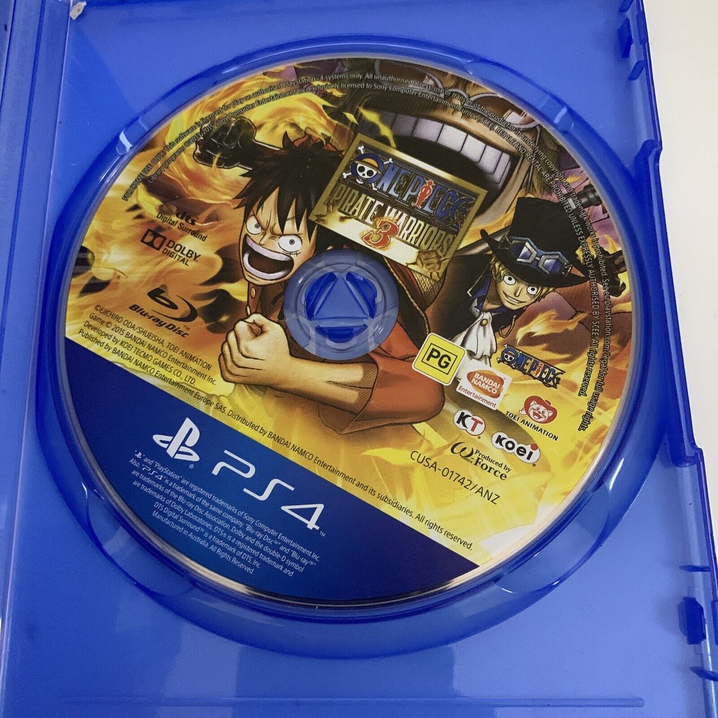 One Piece: Pirate Warriors 3 PS4 Sony PlayStation 4 *Disc Only