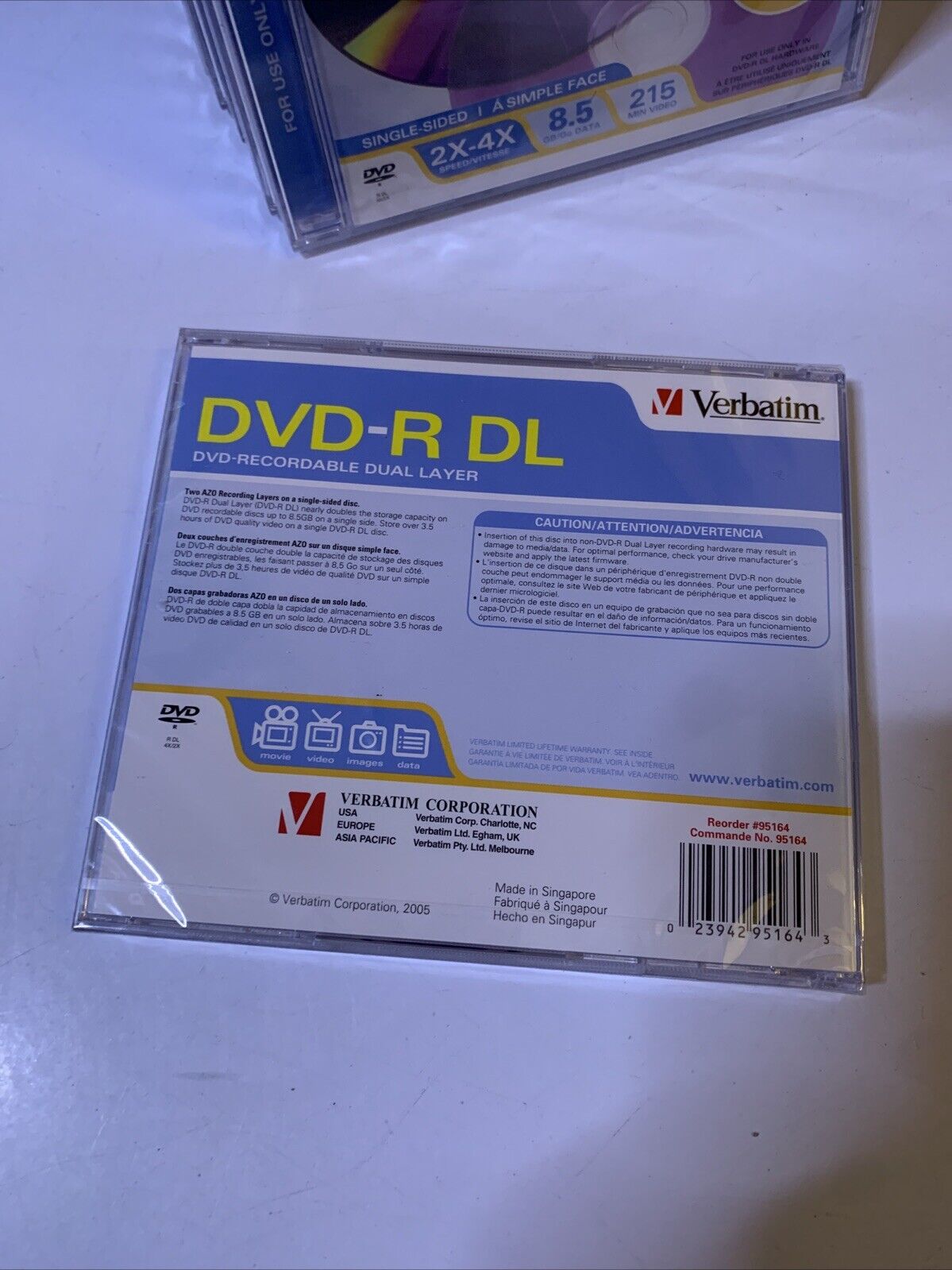 9x Verbatim DVD-R DL 8.5GB Blank Recordable Media NEW