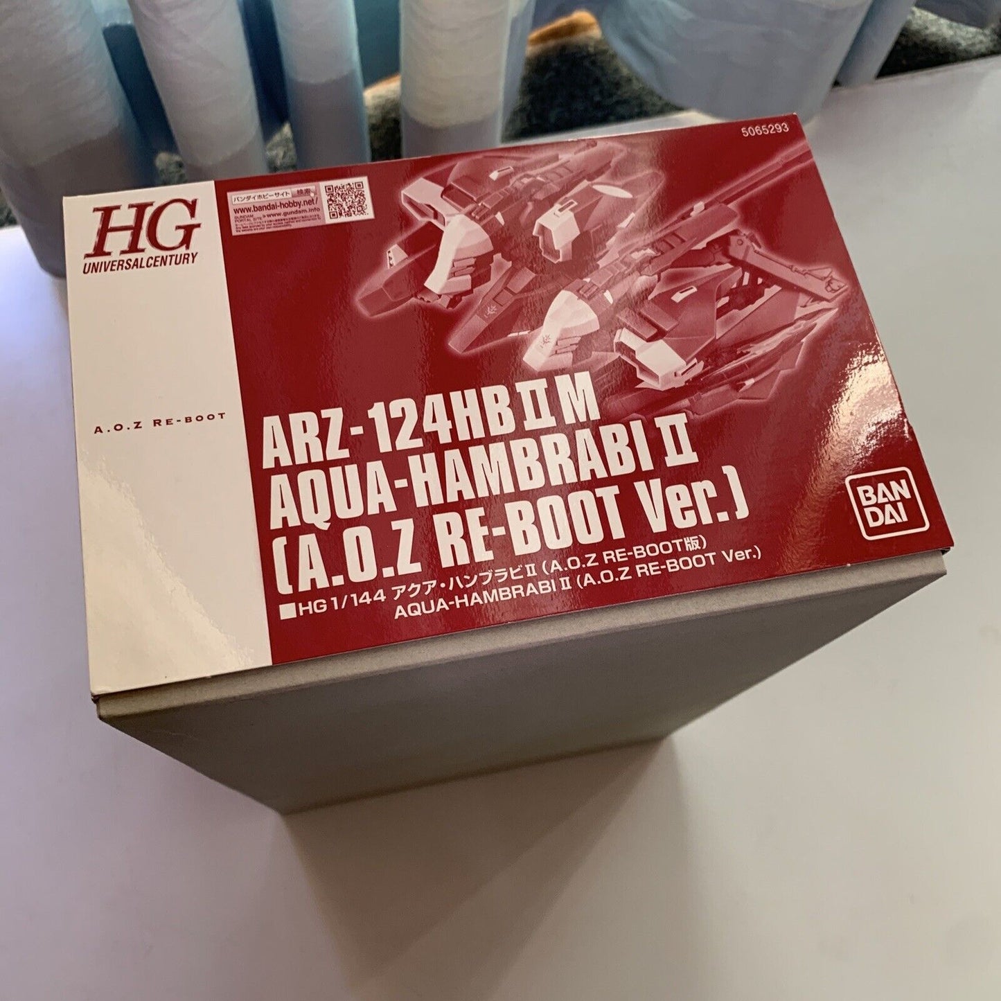 Premium Bandai Limited Gundam HG 1/144 AQUA-HAMBRABI II (A.O.Z RE-BOOT Ver.) NEW