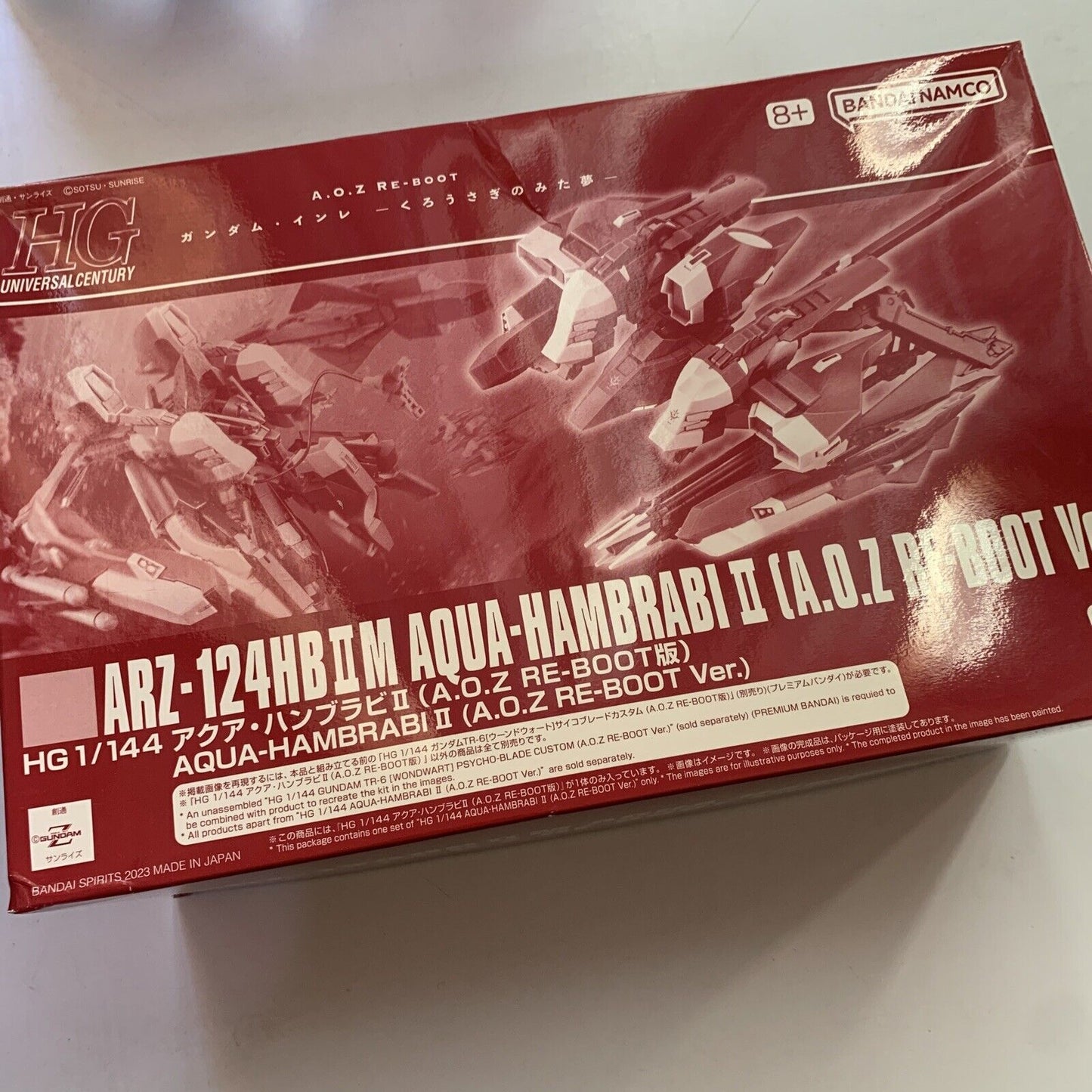 Premium Bandai Limited Gundam HG 1/144 AQUA-HAMBRABI II (A.O.Z RE-BOOT Ver.) NEW
