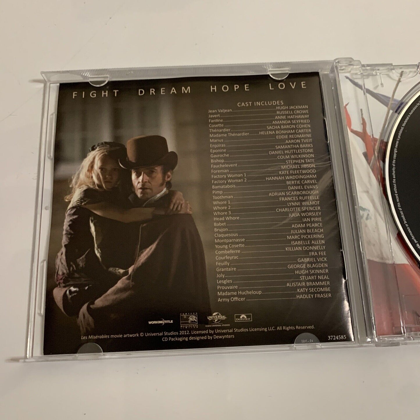 Les Misérables (Highlights From The Motion Picture Soundtrack) CD 2012