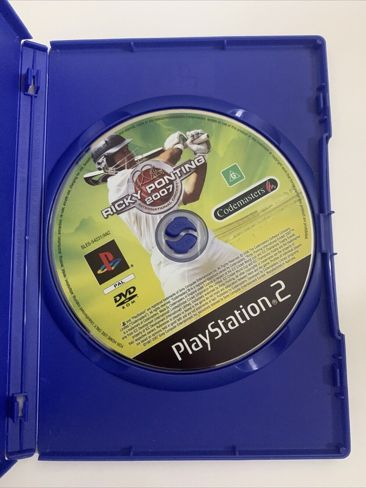 Ricky Ponting International Cricket 2007 PS2 Sony PlayStation 2 PAL Game