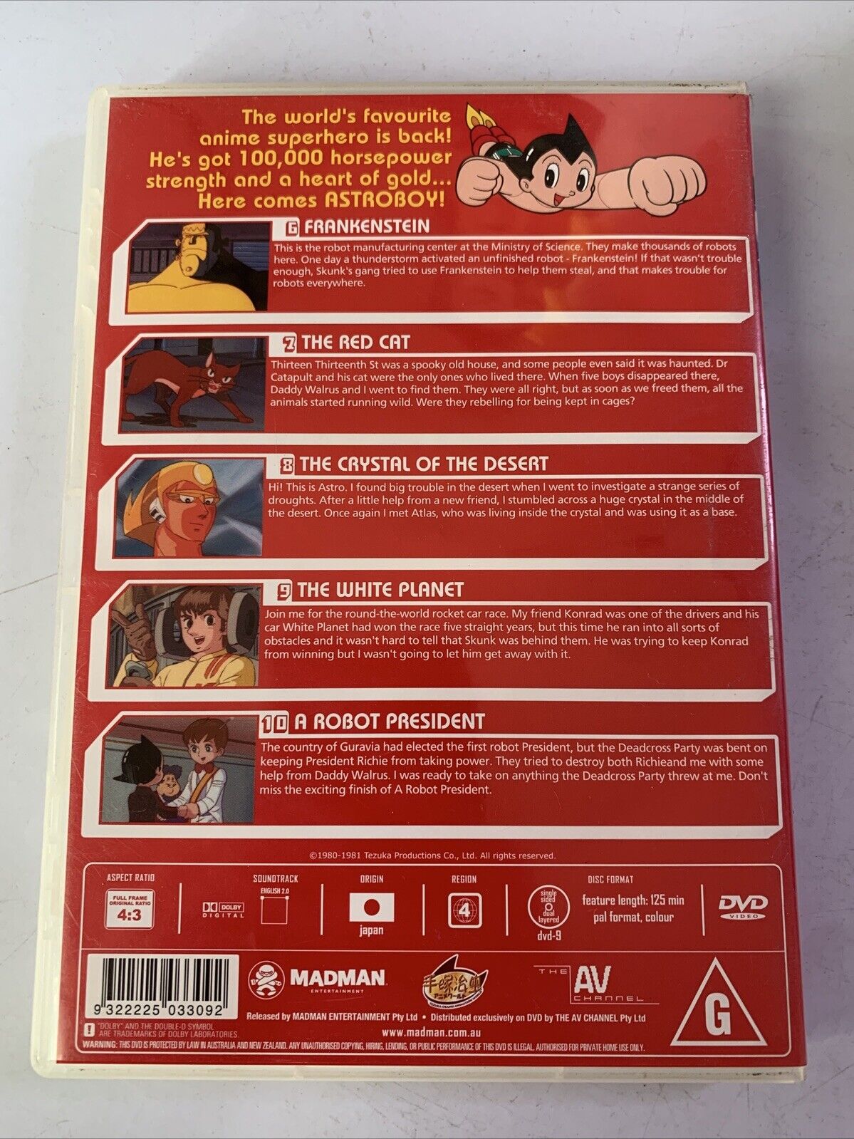 Astro Boy : Vol 2 (DVD, 1980) Madman Anime Region 4