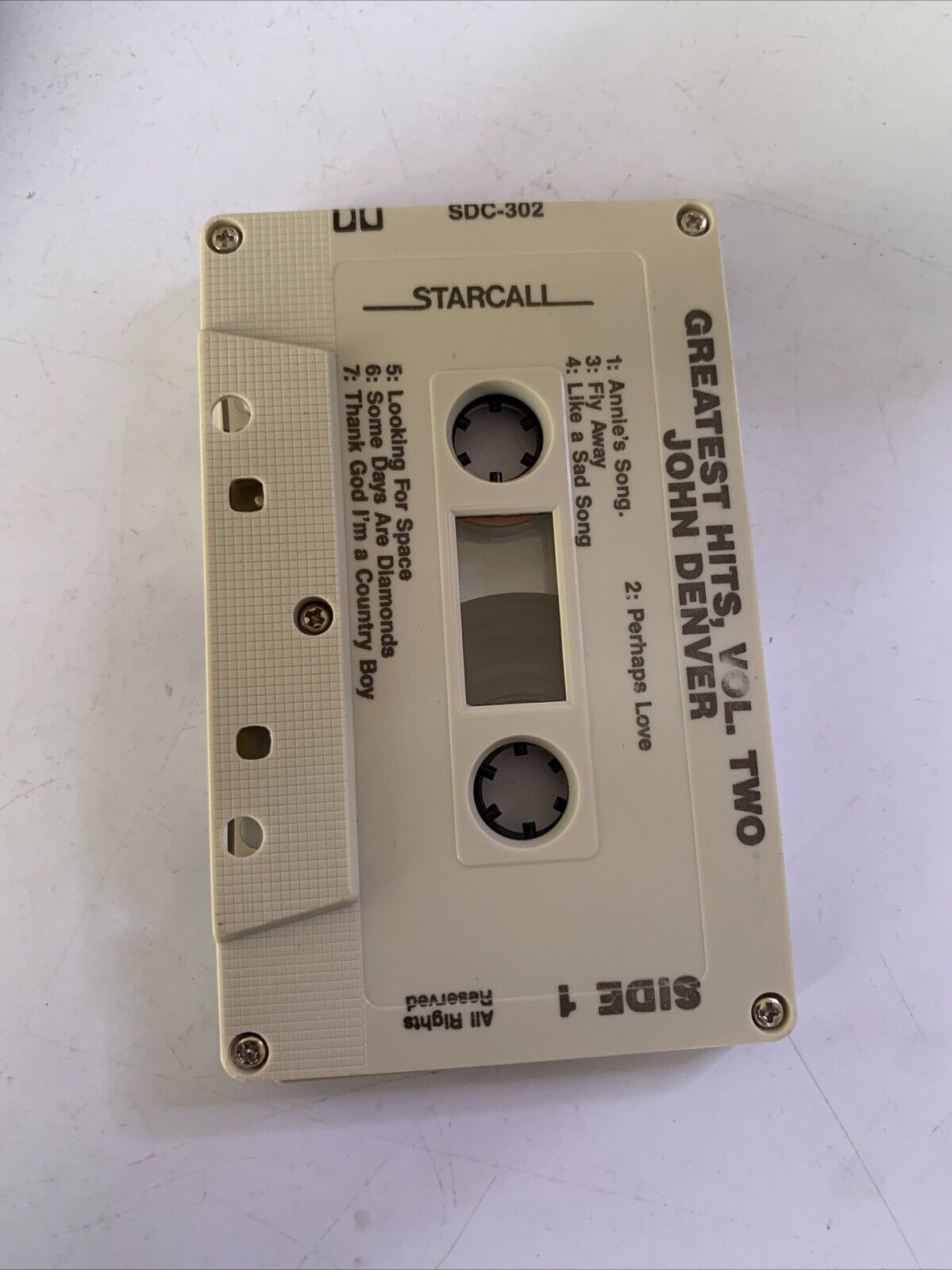 John Denver Greatest Hits Vol 2 (Cassette Tape, 1977) SDC 302