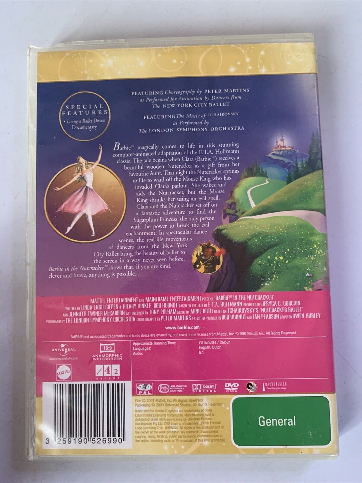 Barbie in the Nutcracker (DVD, 2001) Animation Region 4