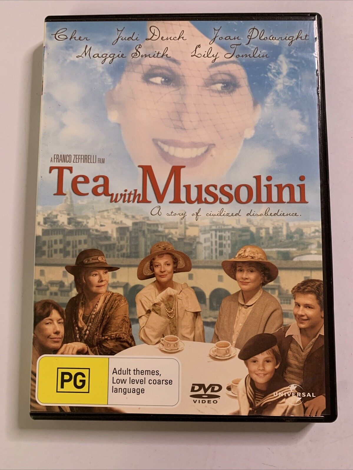 Tea with Mussolini (DVD, 1999) Cher, Judi Dench Region 4  NEW