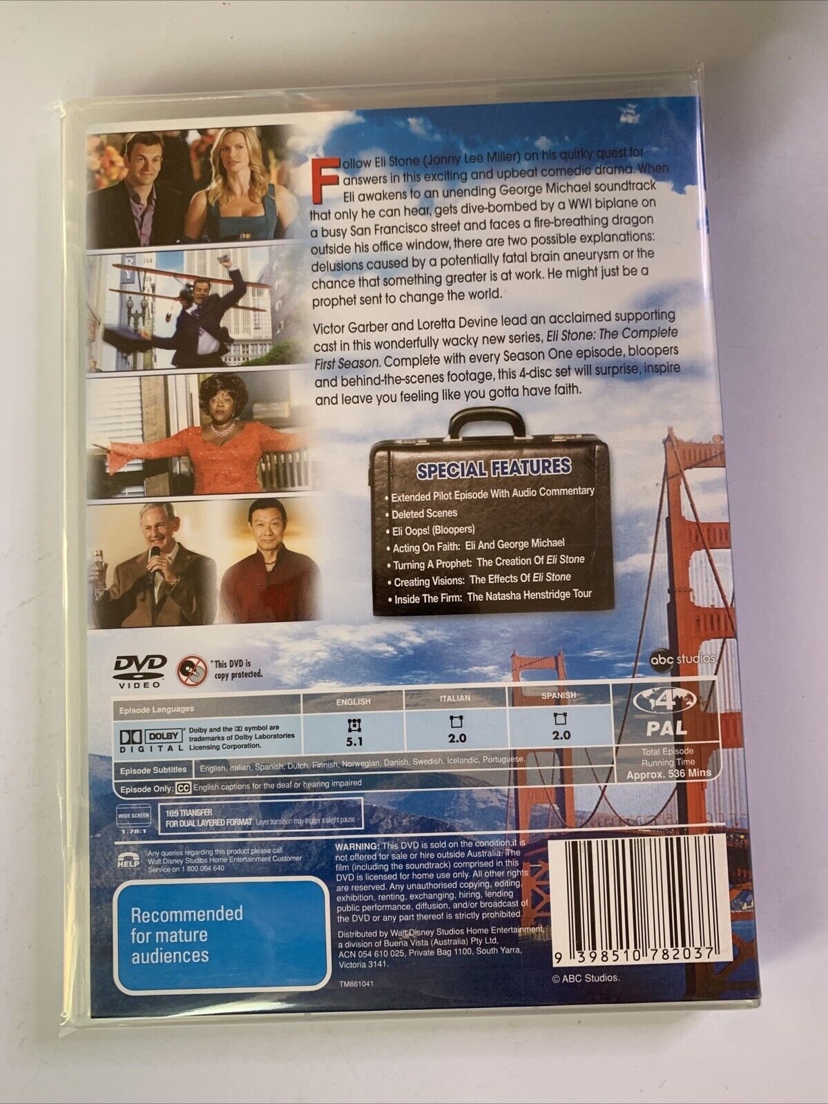 Eli Stone : Season 1 (DVD, 2008) Region 4 NEW