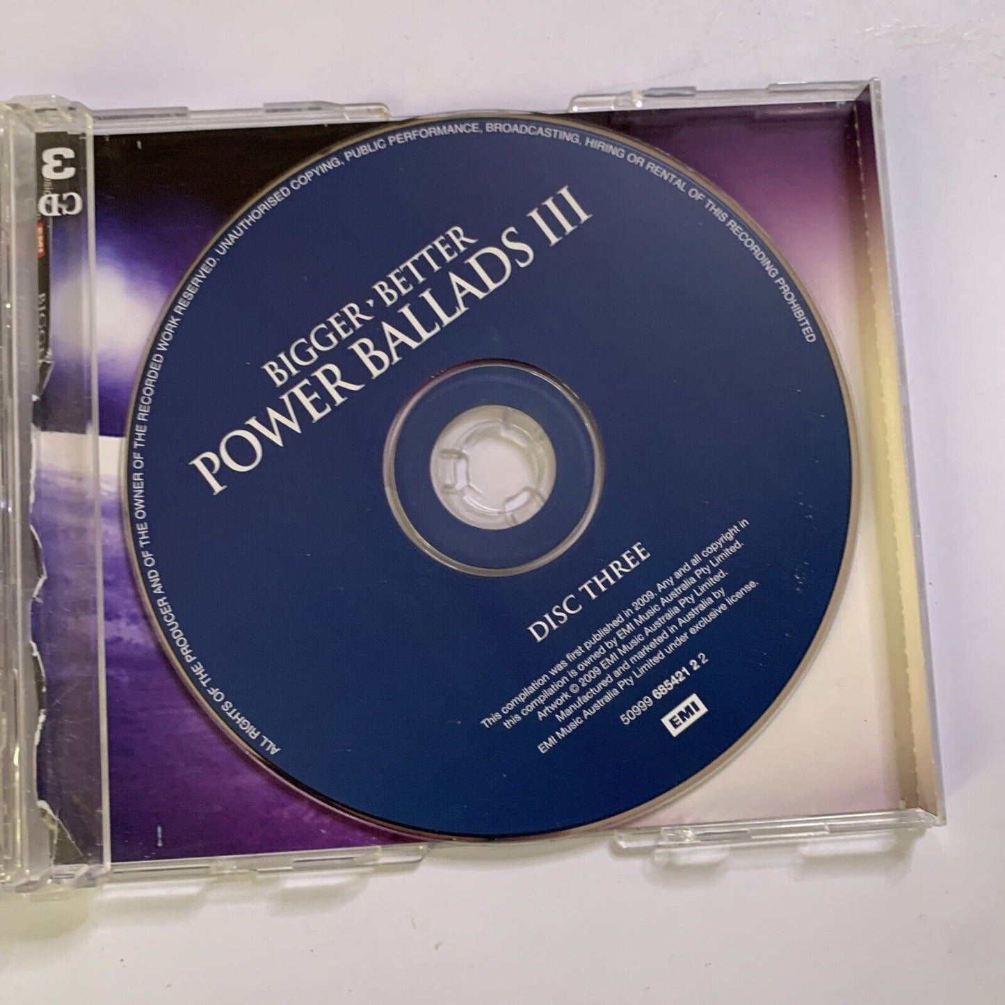 Bigger Better Power Ballads Vol. 3 by Various Artists (CD, 2009, 3-Disc Set)