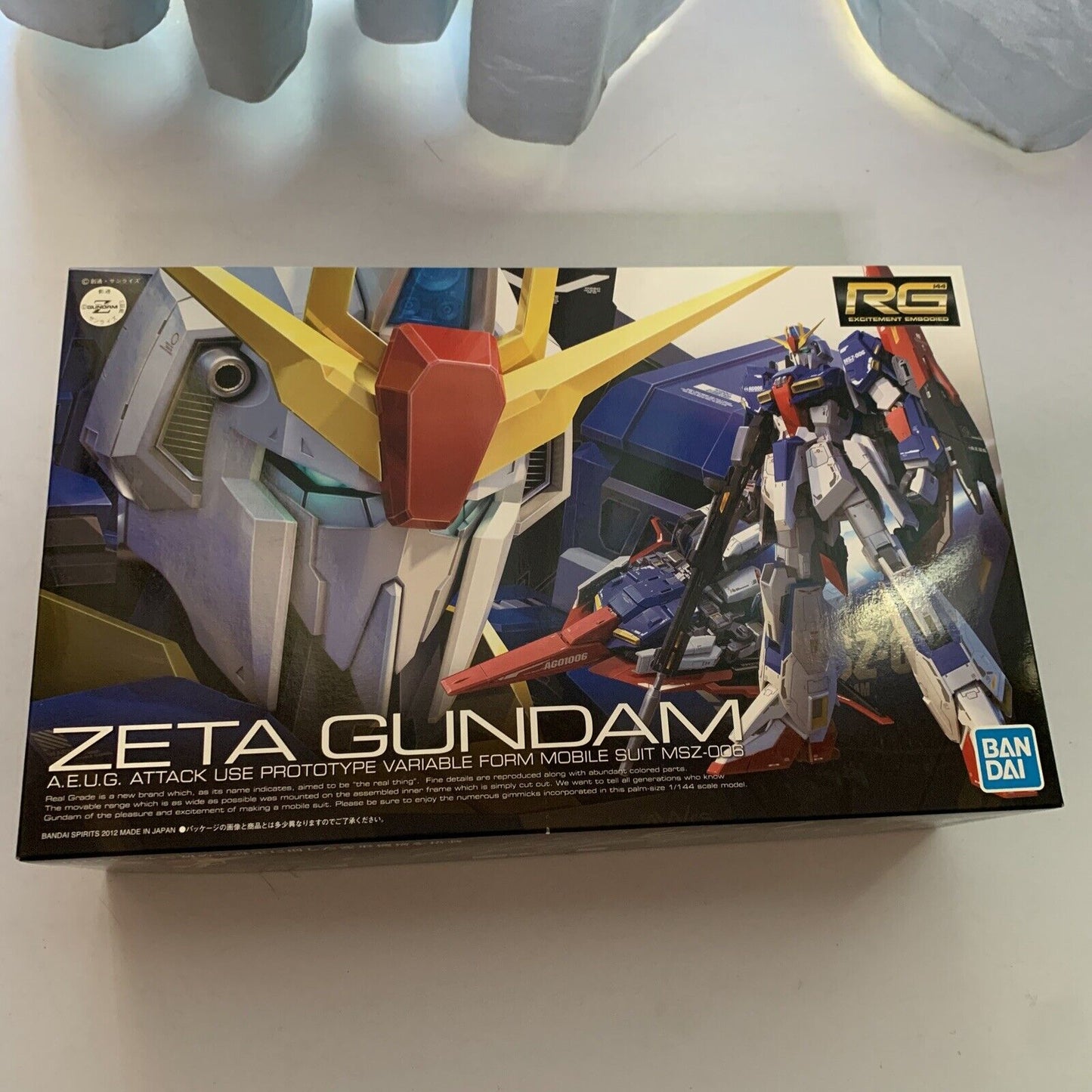 Bandai Gundam RG 1/144 MSZ-006 Zeta Gundam Gunpla Model Kit 2012 NEW