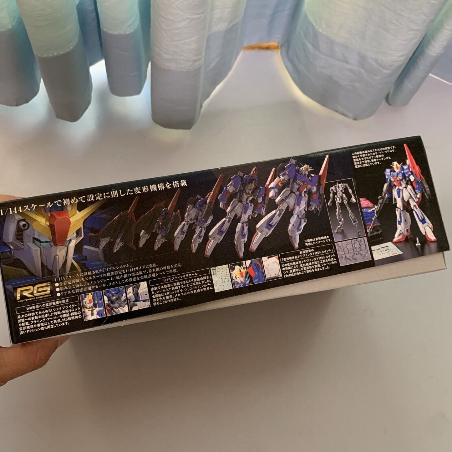 Bandai Gundam RG 1/144 MSZ-006 Zeta Gundam Gunpla Model Kit 2012 NEW