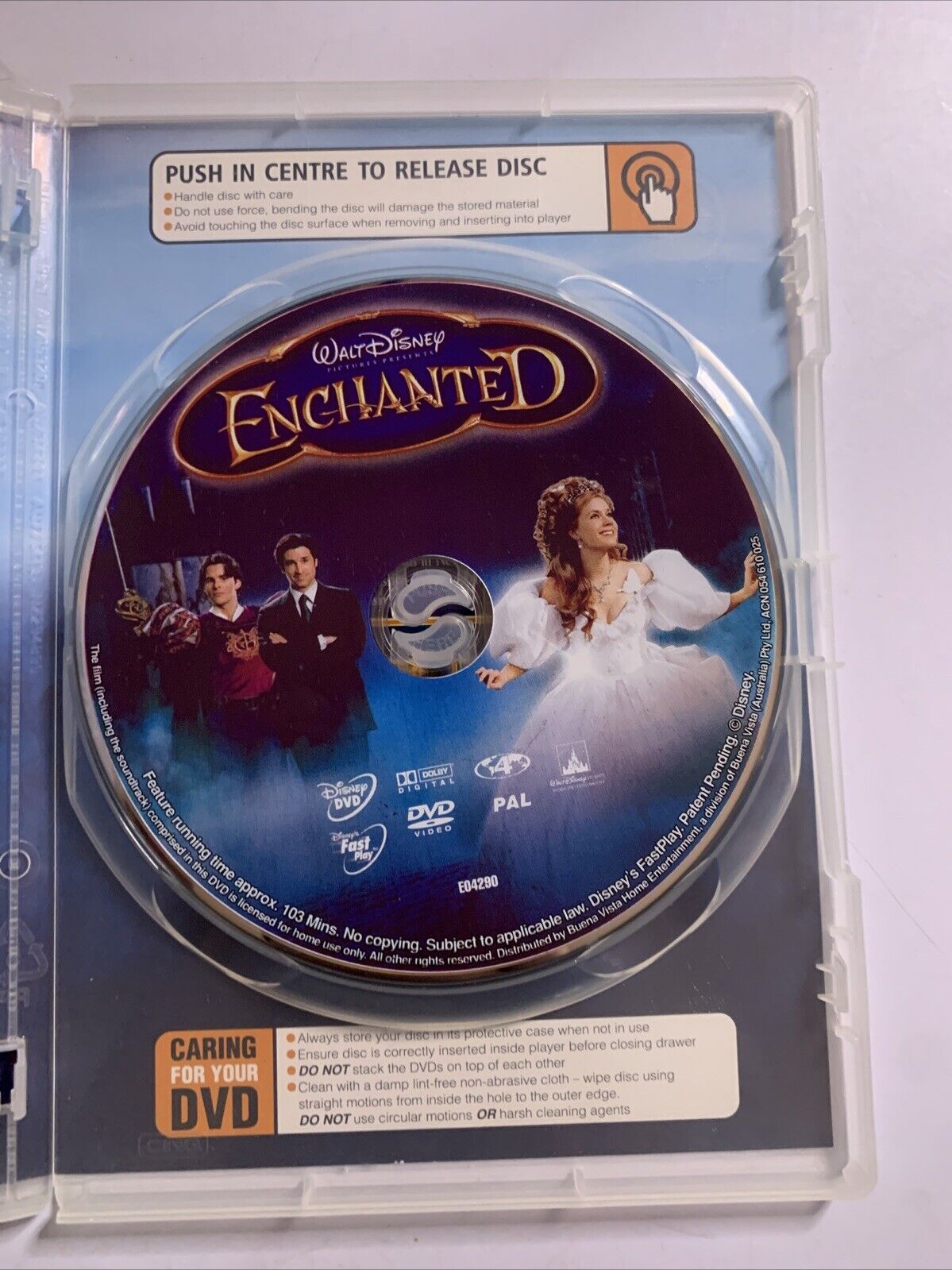 Enchanted (DVD, 2007) Amy Adams, Susan Sarandon Disney Film Region 4