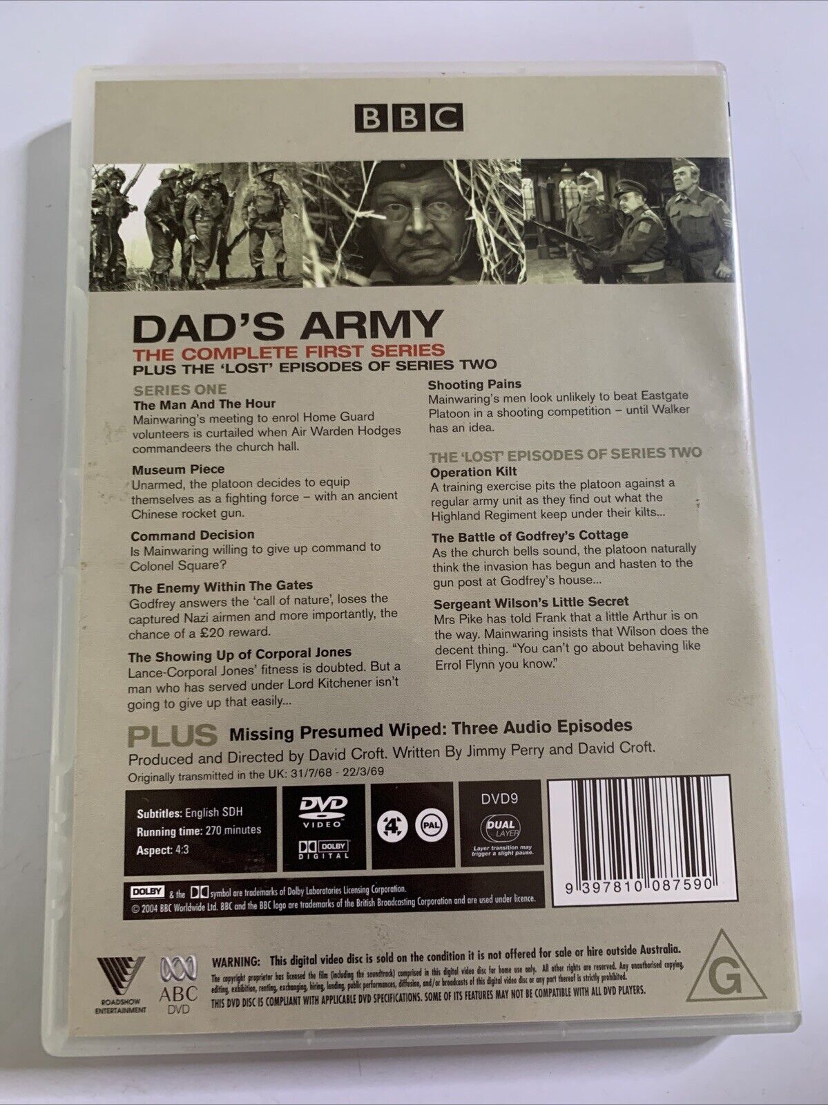 Dad's Army : Series 1 (DVD, 1968) BBC Comedy Region 4