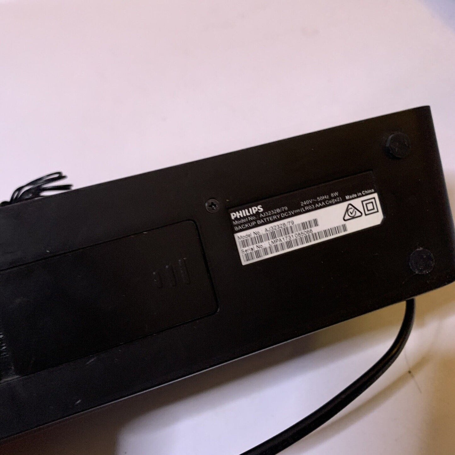 Philips Big LED Alarm Large Clock Display AM/FM Radio AJ3232B/79