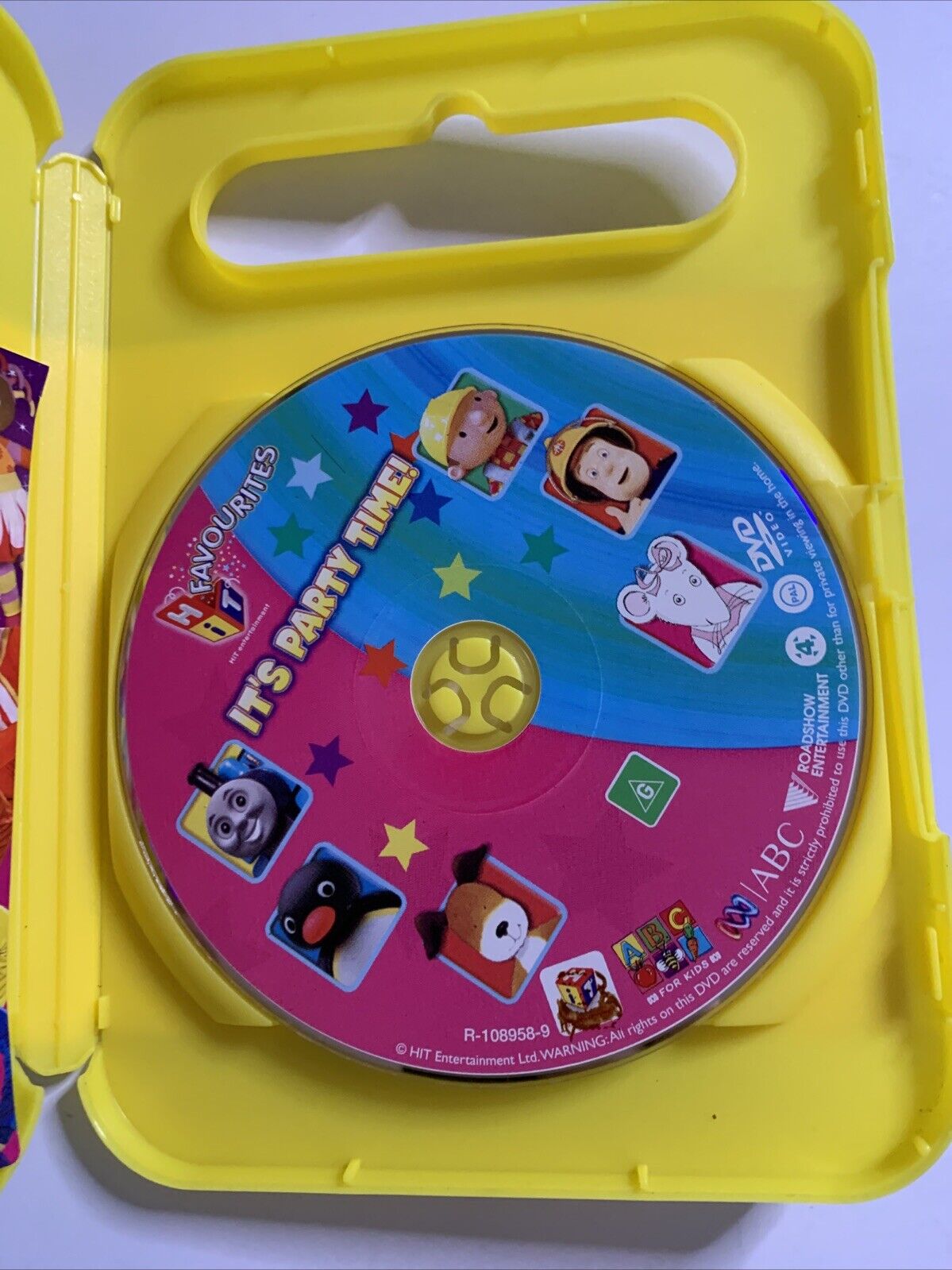 Hit Favourites It's Party Time ABC For Kids (DVD, 2008) Thomas Tank Bob Builder