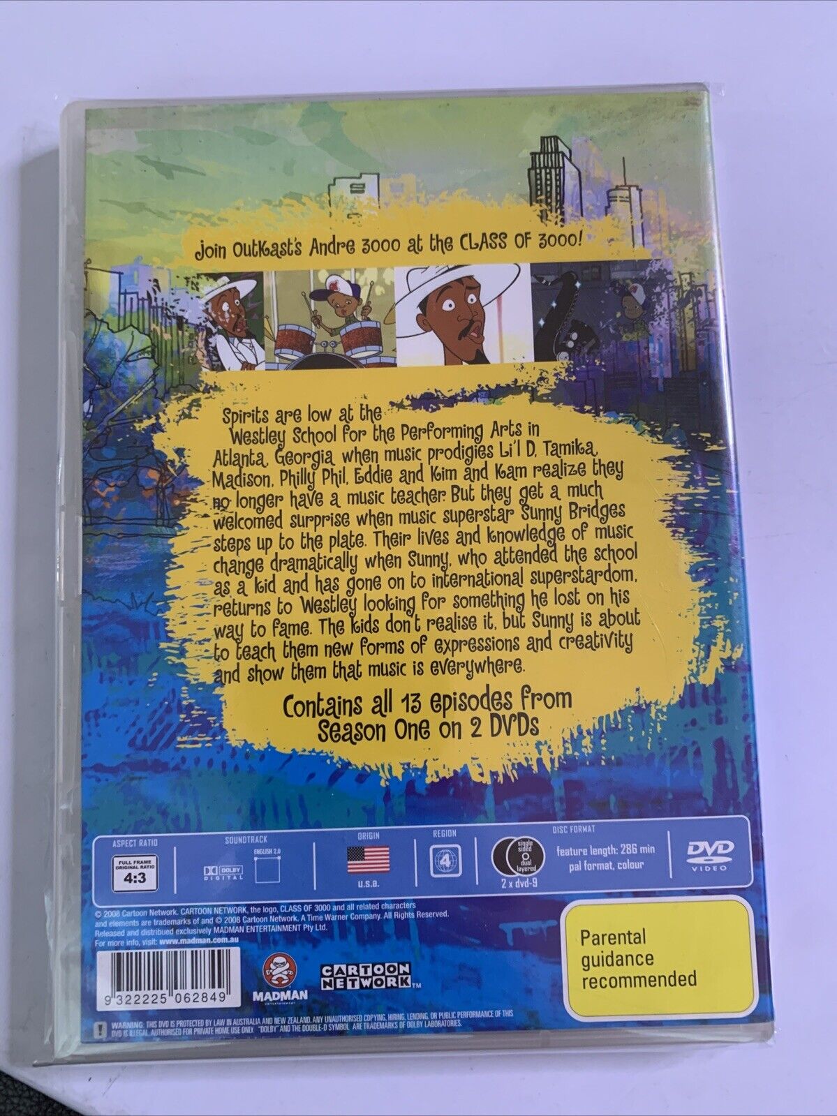 Class of 3000 : Season 1 (DVD, 2006) Animation Region 4 NEW