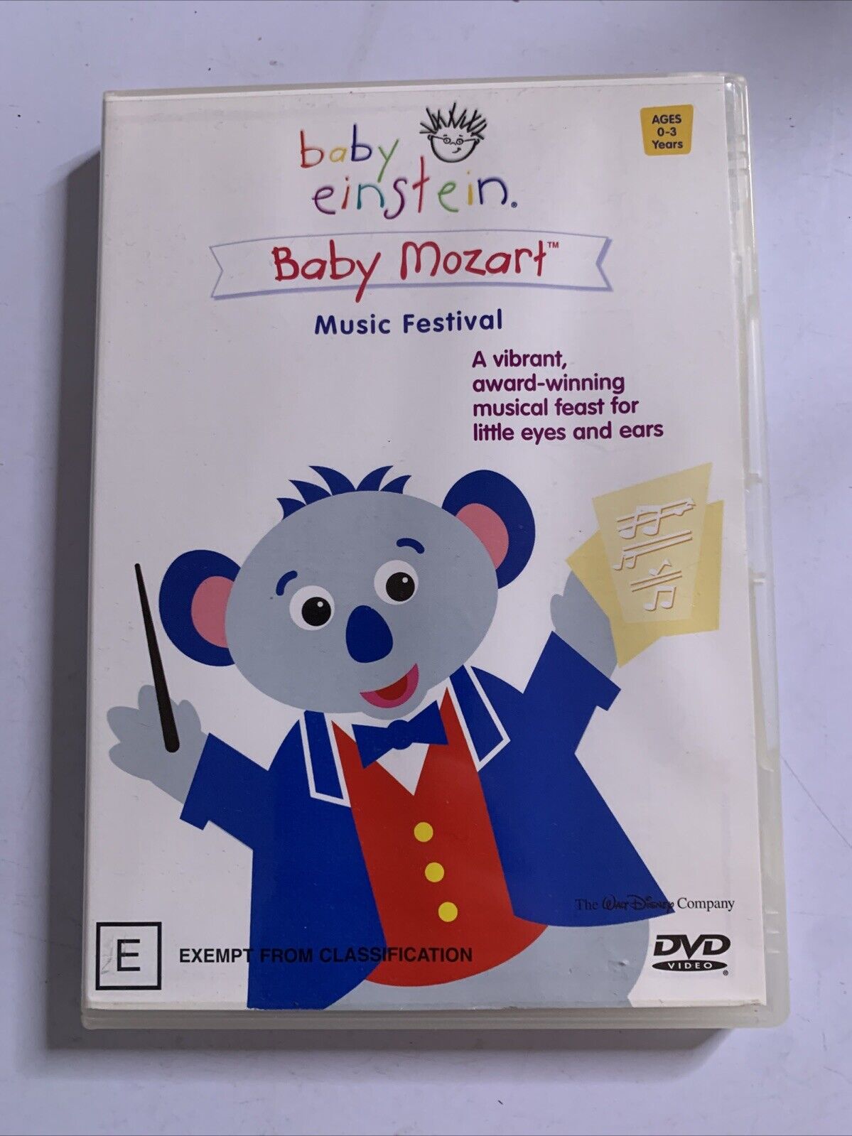 Baby Einstein Baby Mozart (DVD, 2002) Disney Education Early Learning All Region