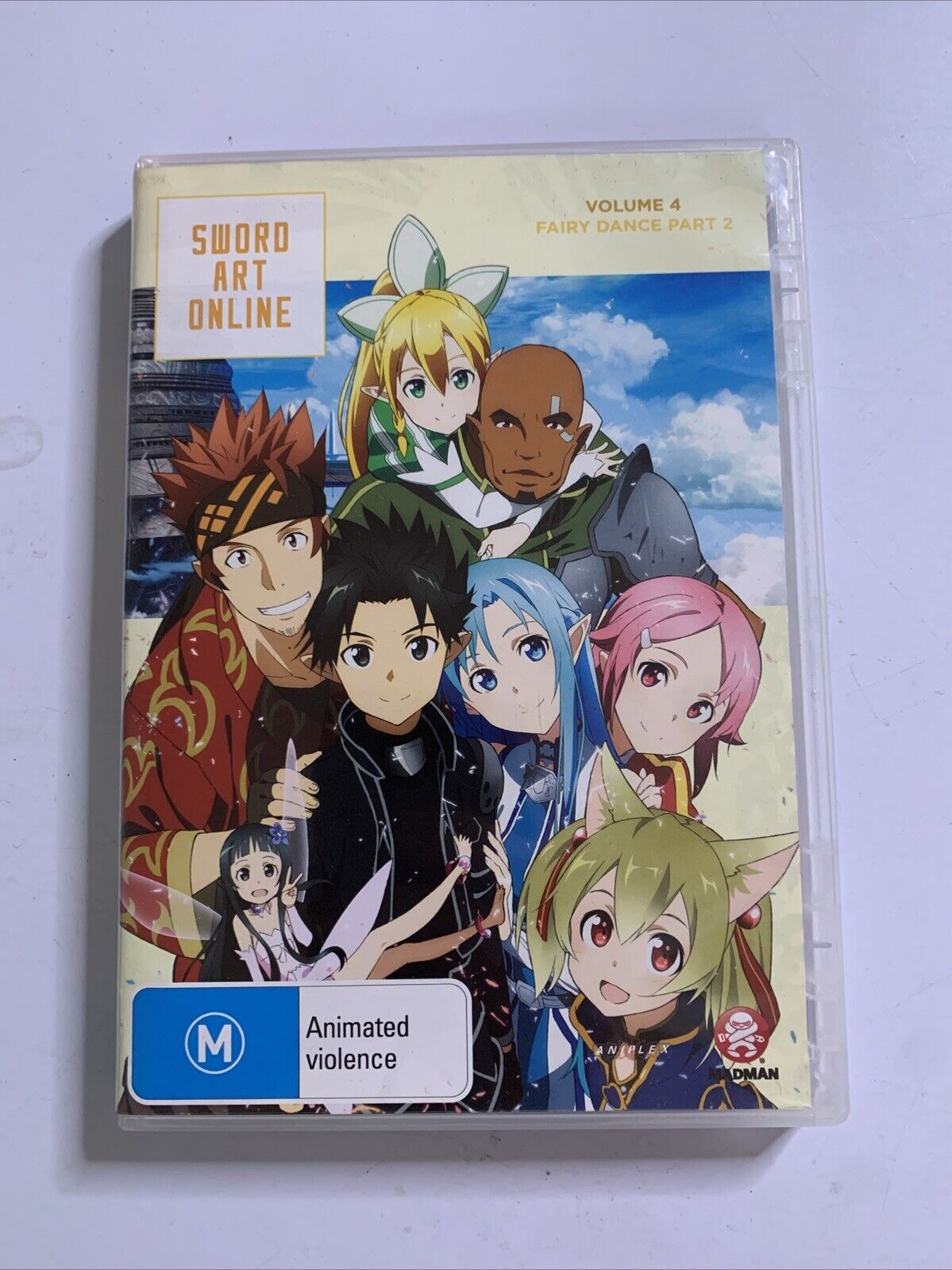 Sword Art Online Fairy Dance : Vol 4 : Part 2 (DVD, 2012) Region 4 with Postcard