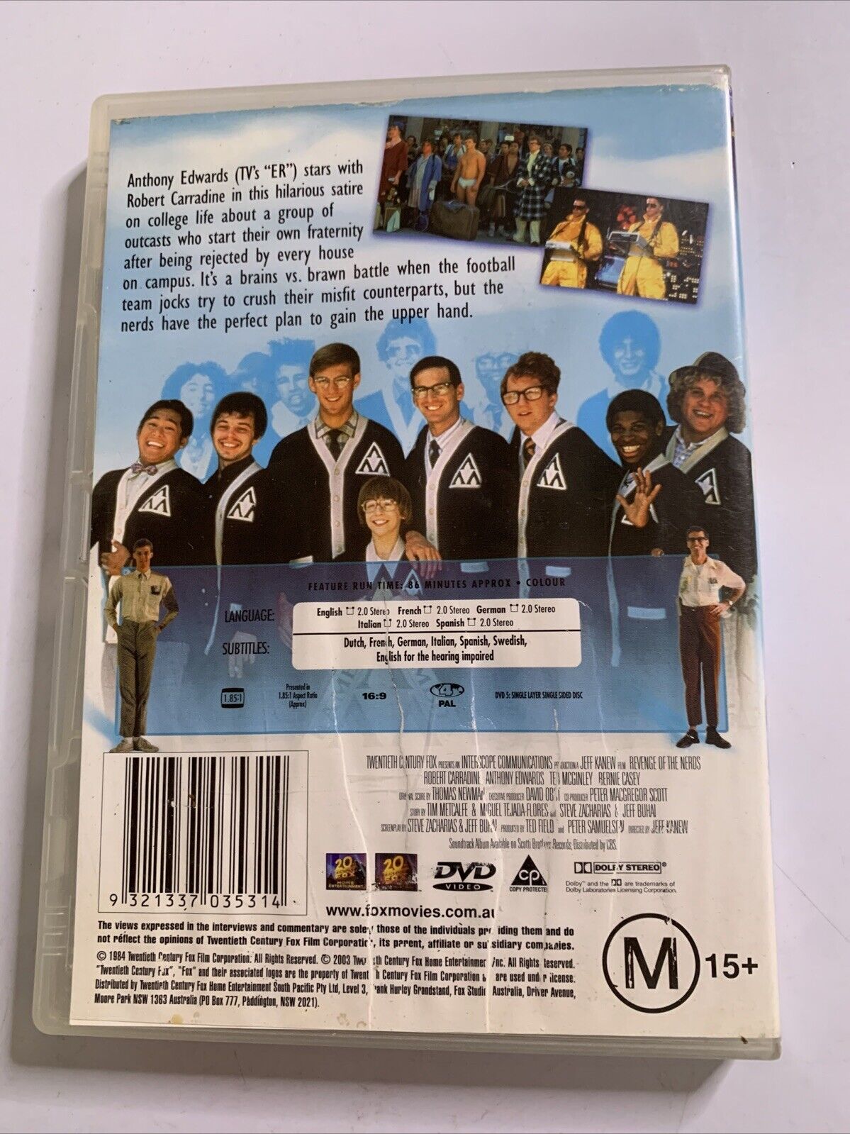 Revenge of the Nerds (DVD, 1984) Comedy Region 4