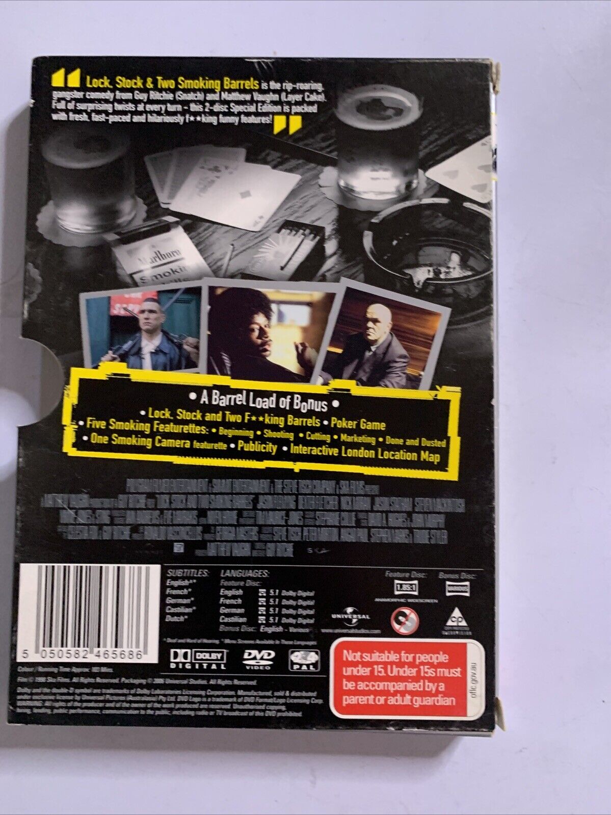 Lock Stock and Two Smoking Barrels (Special Edition, DVD, 1998, 2-Disc) Region 4