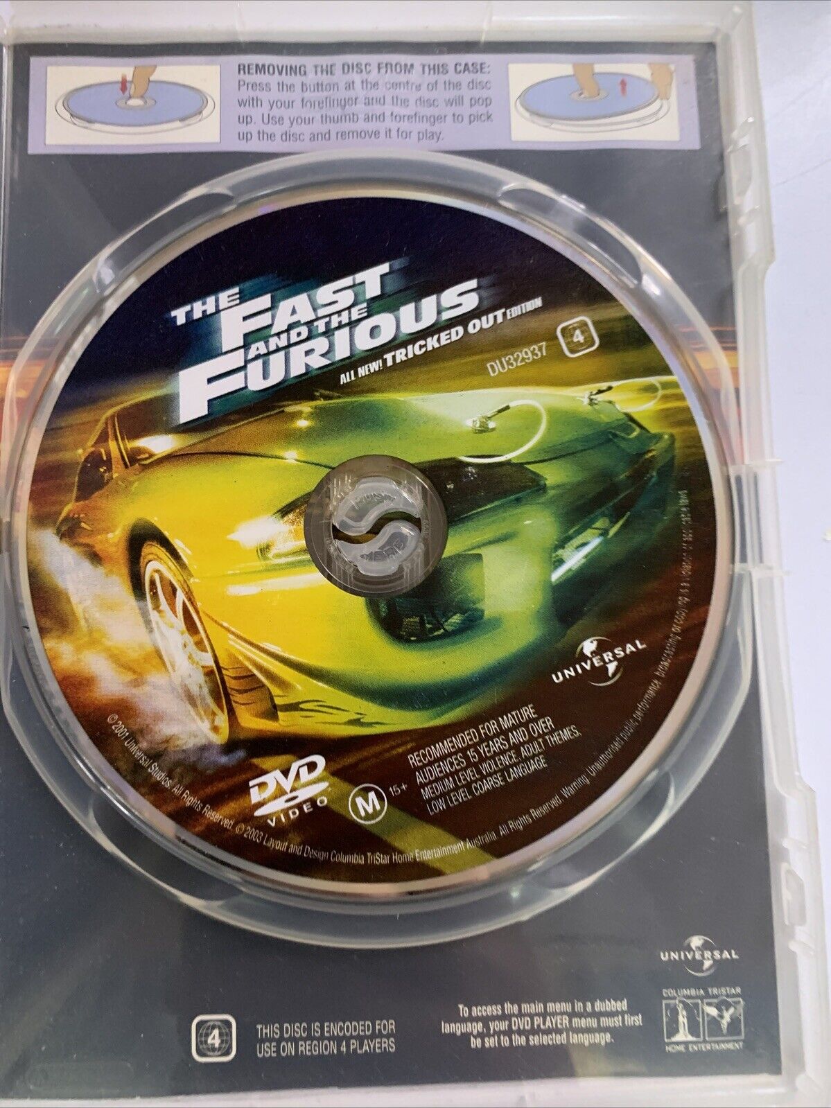 The Fast and the Furious : Tricked Out Edition (DVD, 2001) Region 4