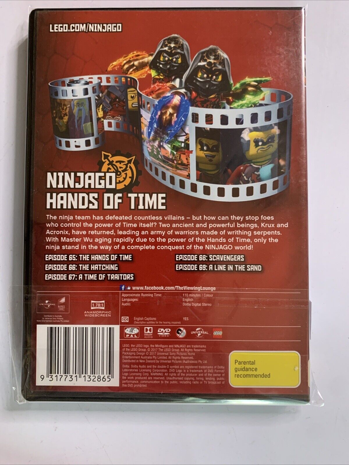 LEGO Ninjago Masters of Spinjitzu : Series 6 : Vol 1 (DVD, 2011) Region 4