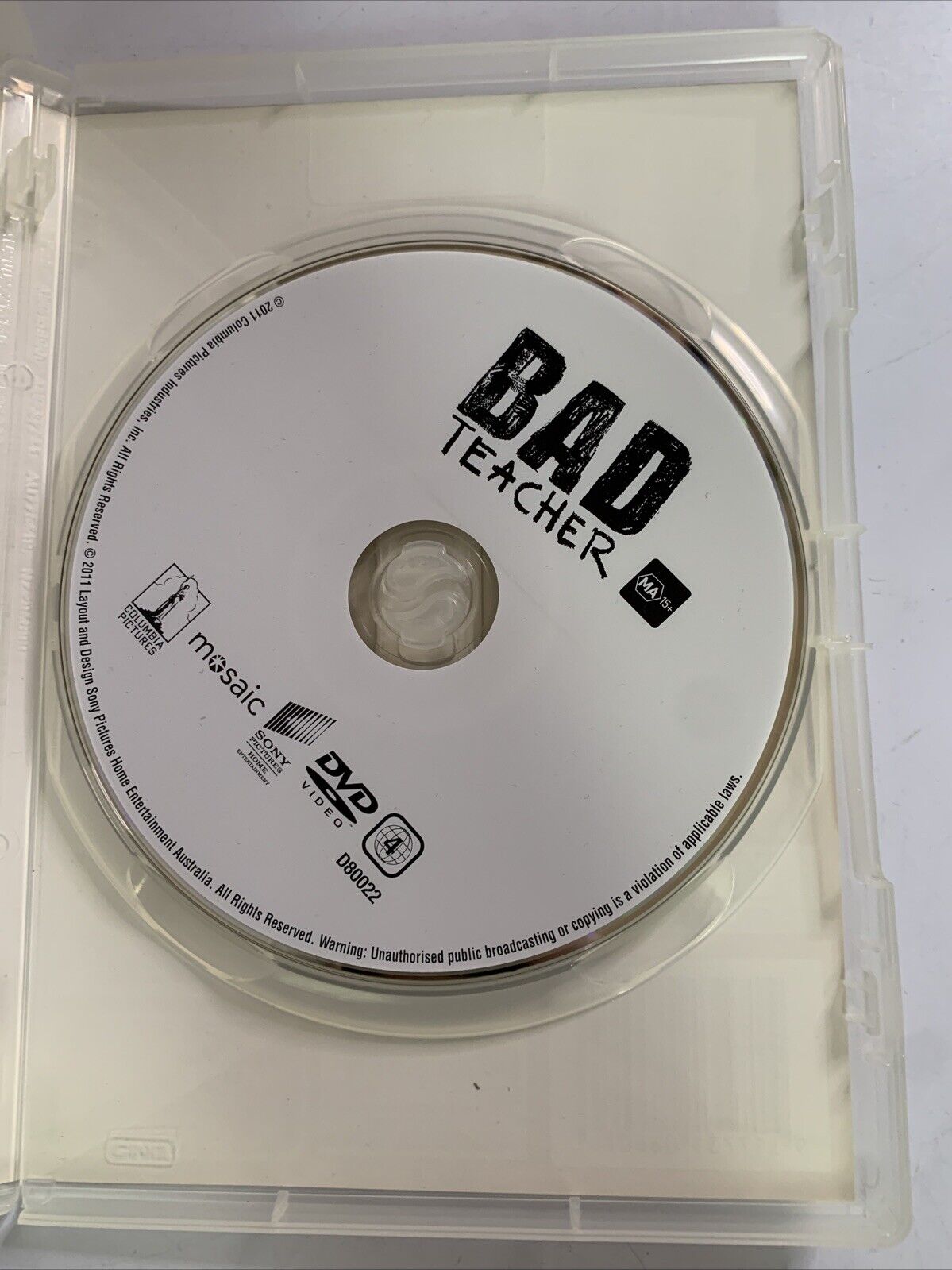 Bad Teacher (DVD, 2011) Cameron Diaz, Justin Timberlake Comedy Region 4