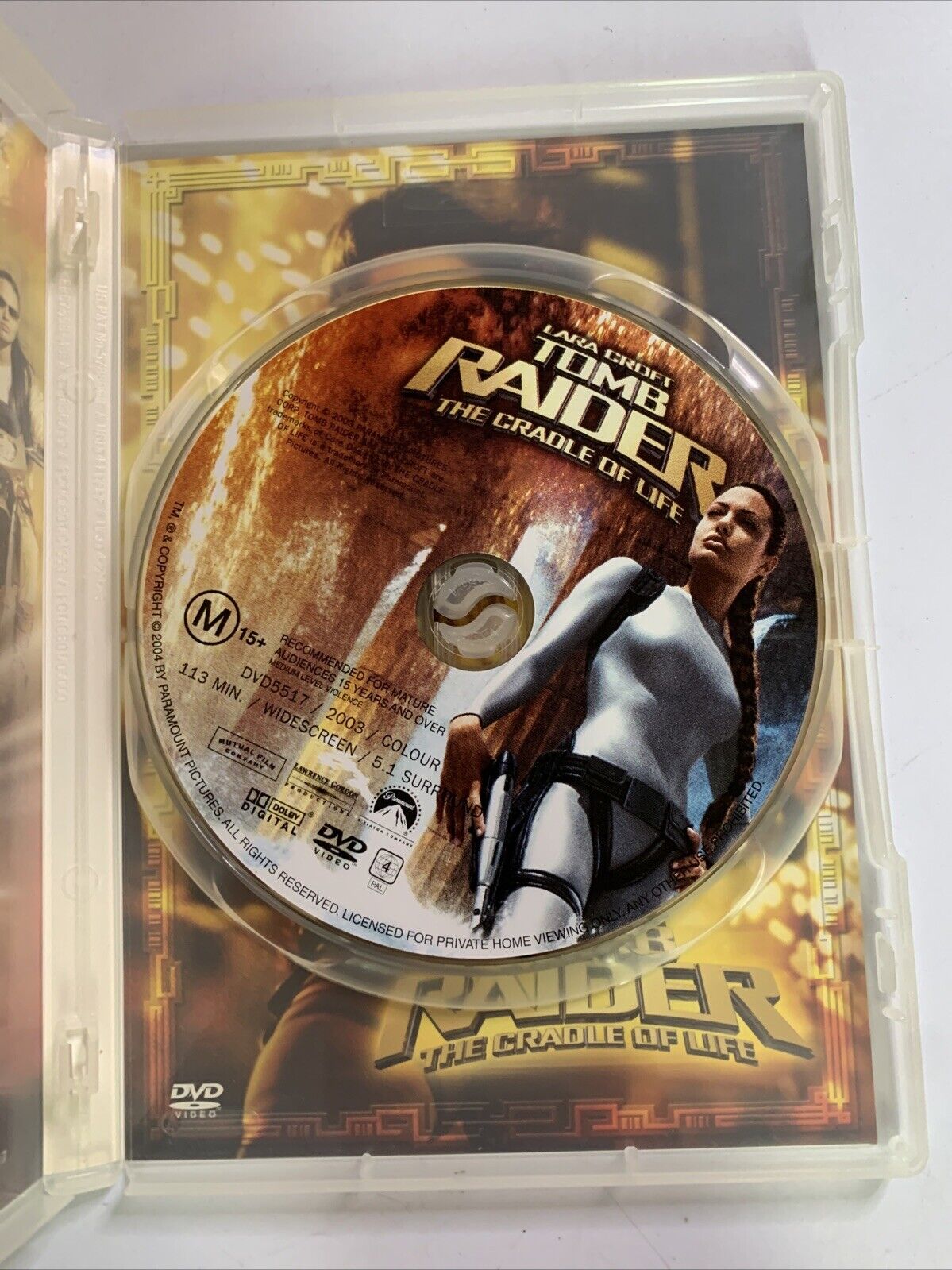 Lara Croft Tomb Raider 2 The Cradle of Life (DVD, 2003) Angelina Jolie Region 4
